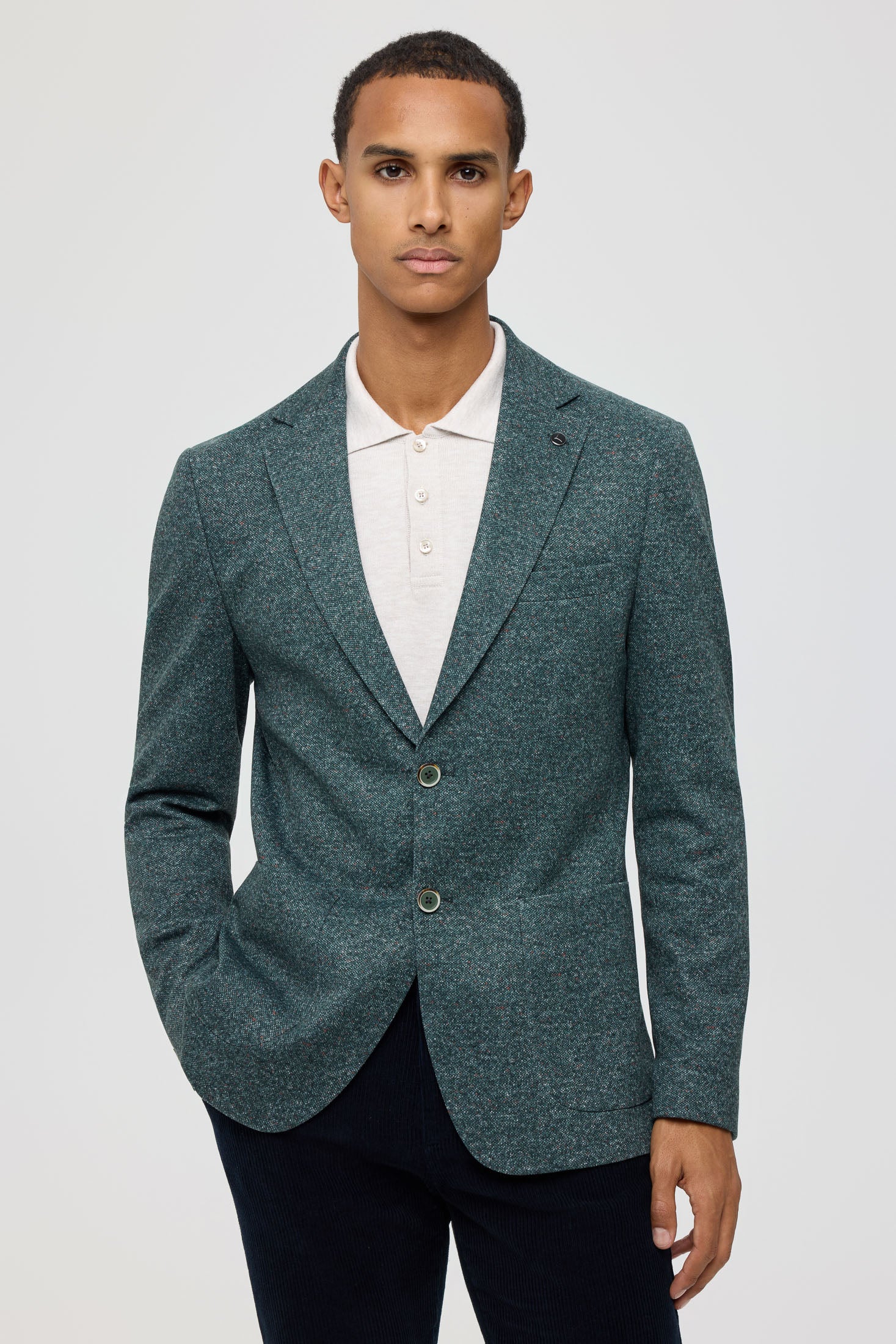 Men’s Premium Knit Blazer – Heritage Texture | Style 7184