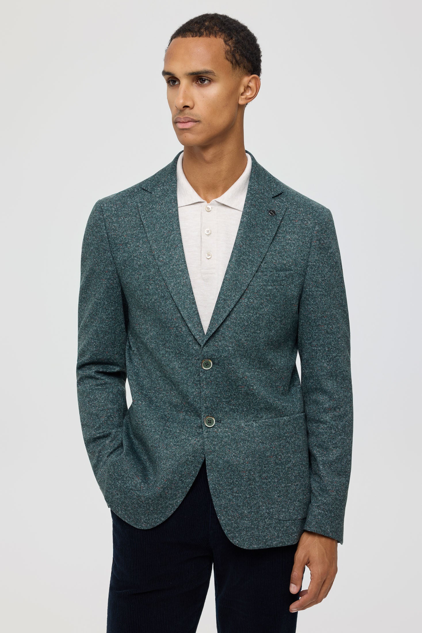 Men’s Premium Knit Blazer – Heritage Texture | Style 7184