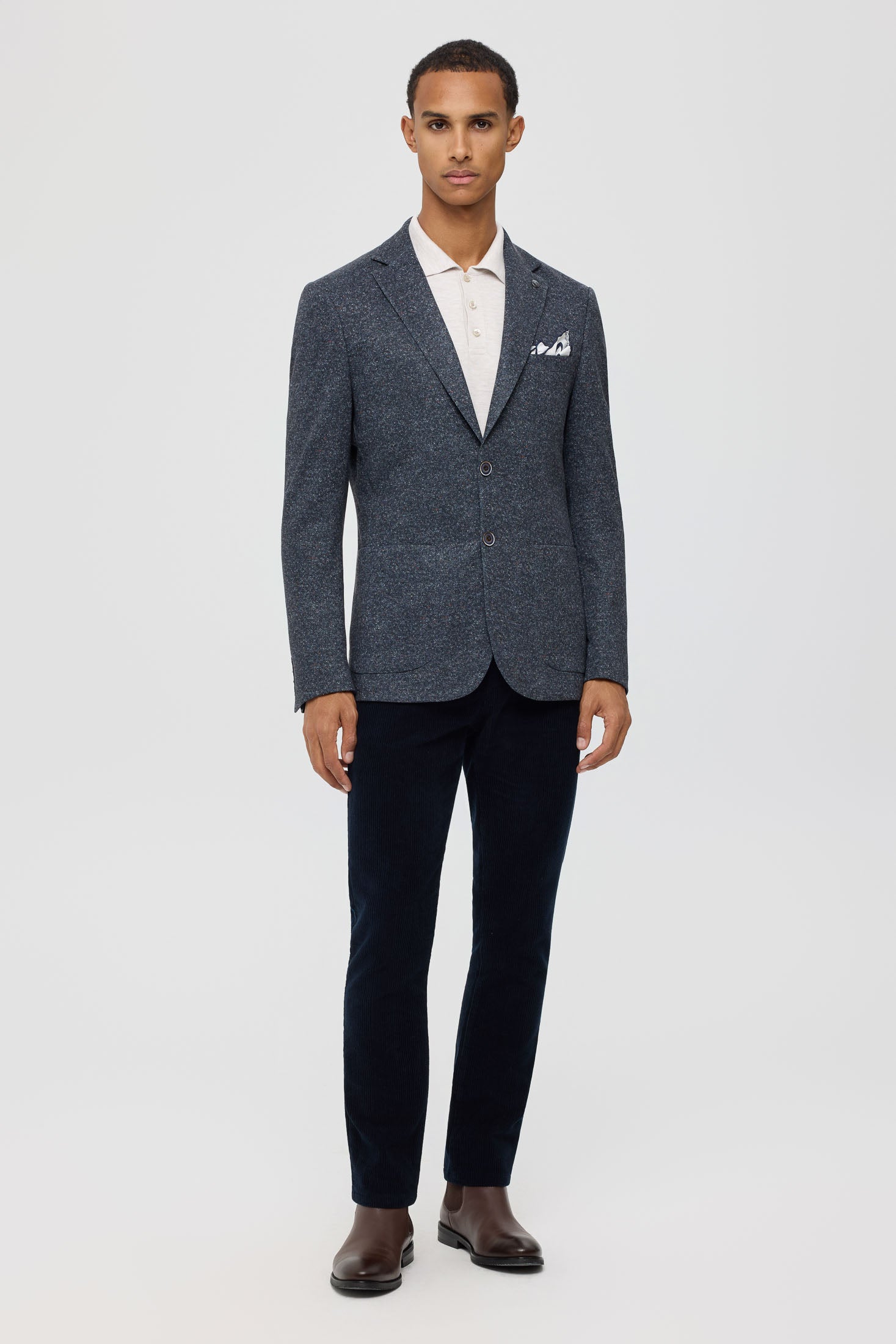Men’s Premium Knit Blazer – Heritage Texture | Style 7184