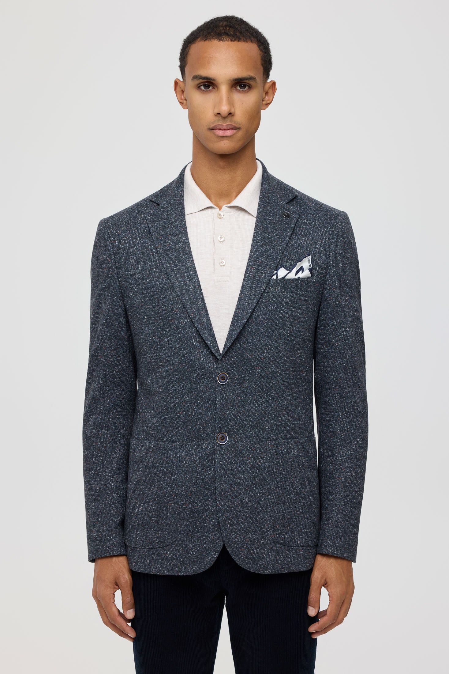 Men’s Premium Knit Blazer – Heritage Texture | Style 7184