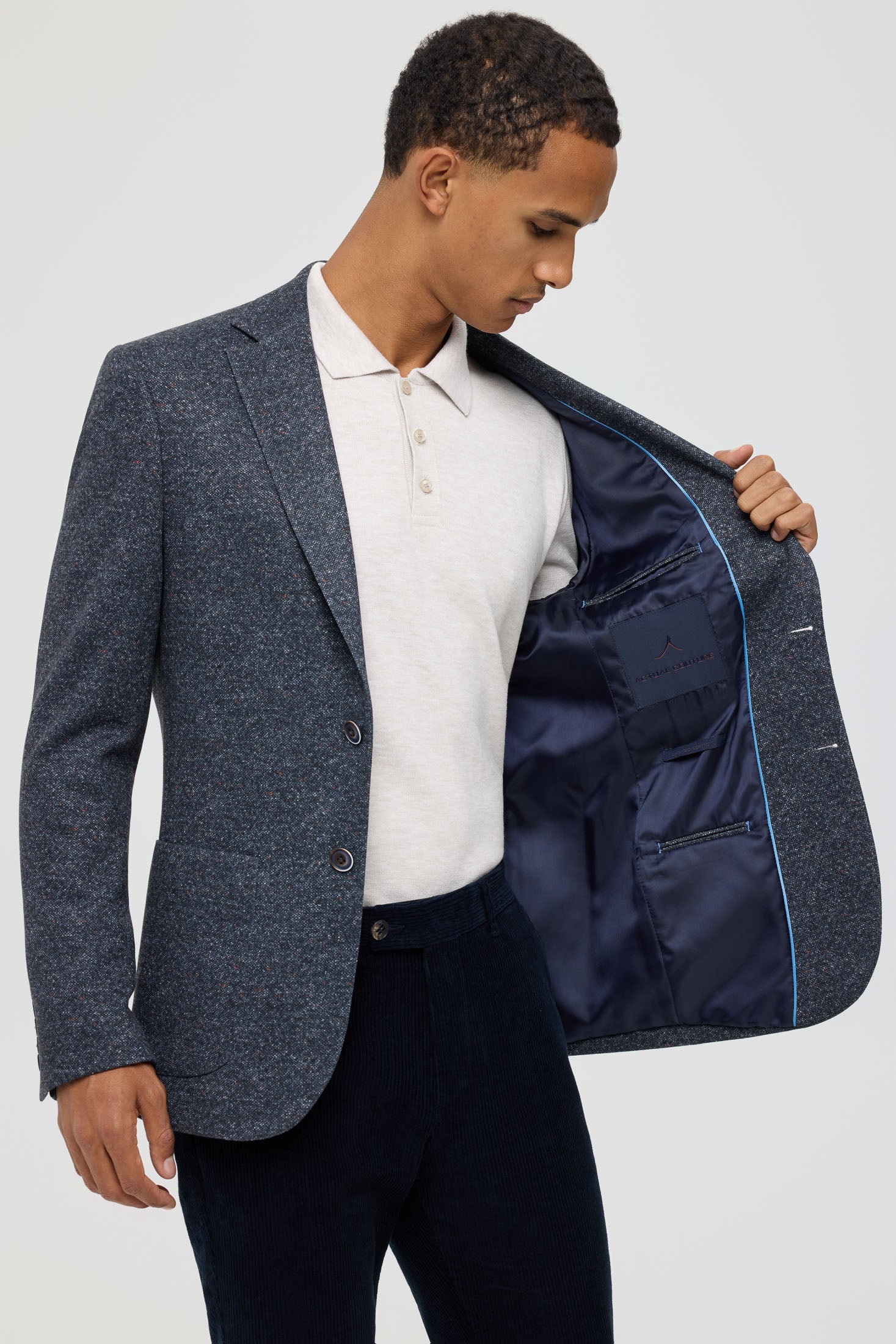 Men’s Premium Knit Blazer – Heritage Texture | Style 7184