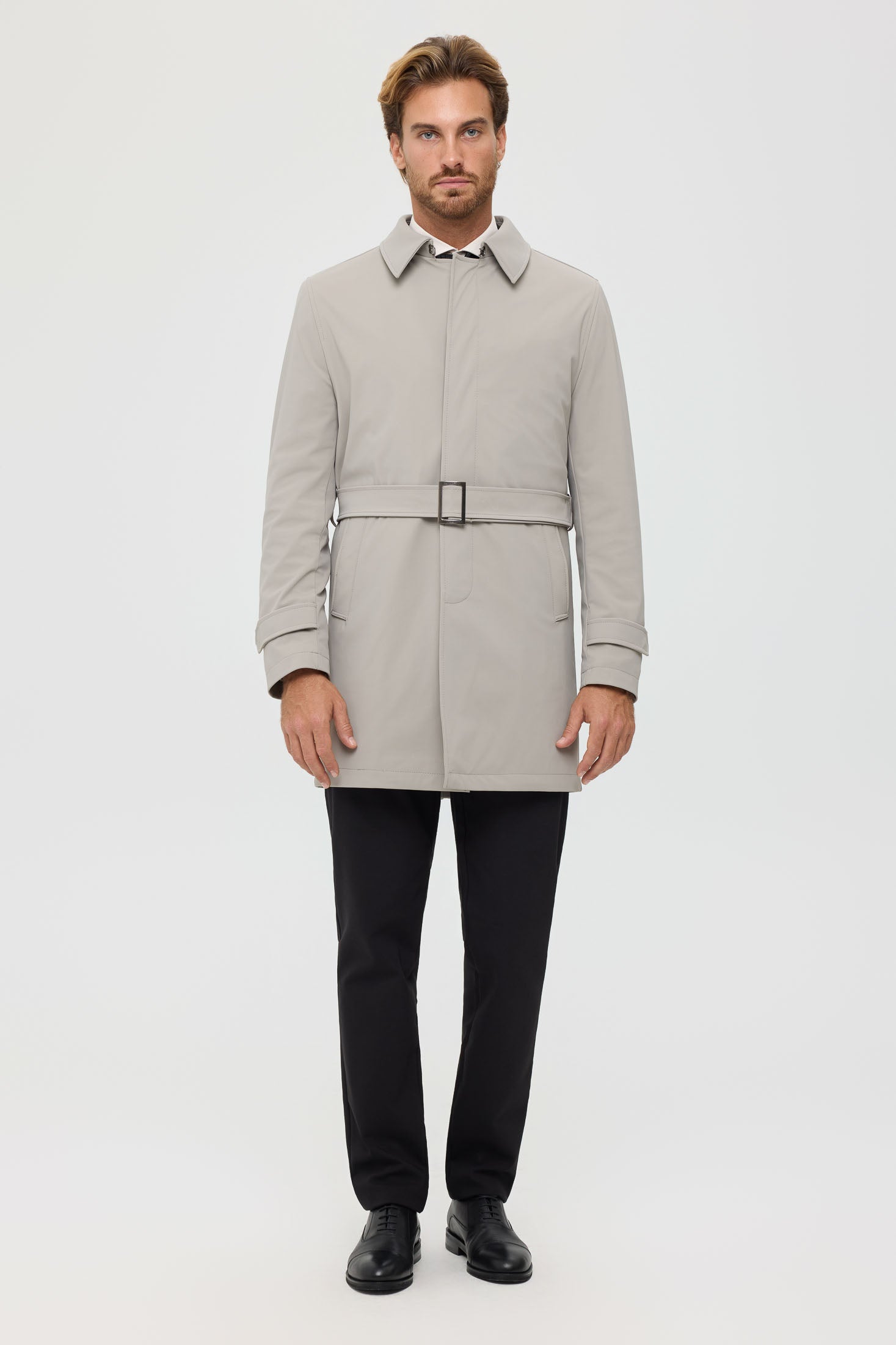 Men's Premium Trench Coat – Technical Stretch Fabric | Style 6064