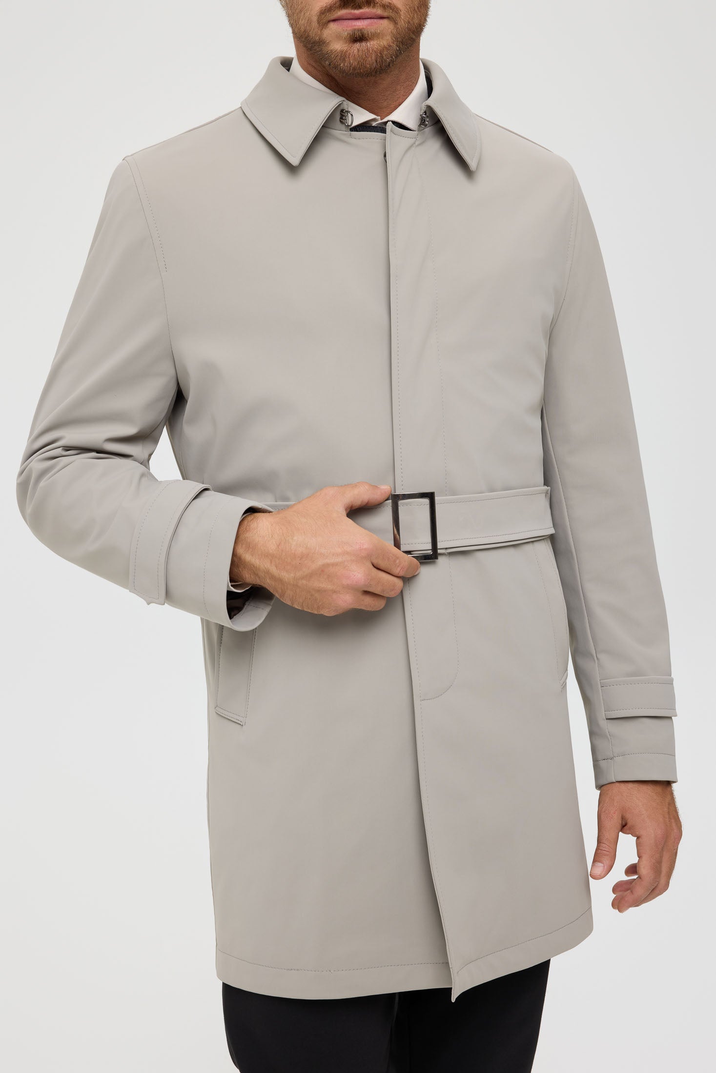 Men's Premium Trench Coat – Technical Stretch Fabric | Style 6064