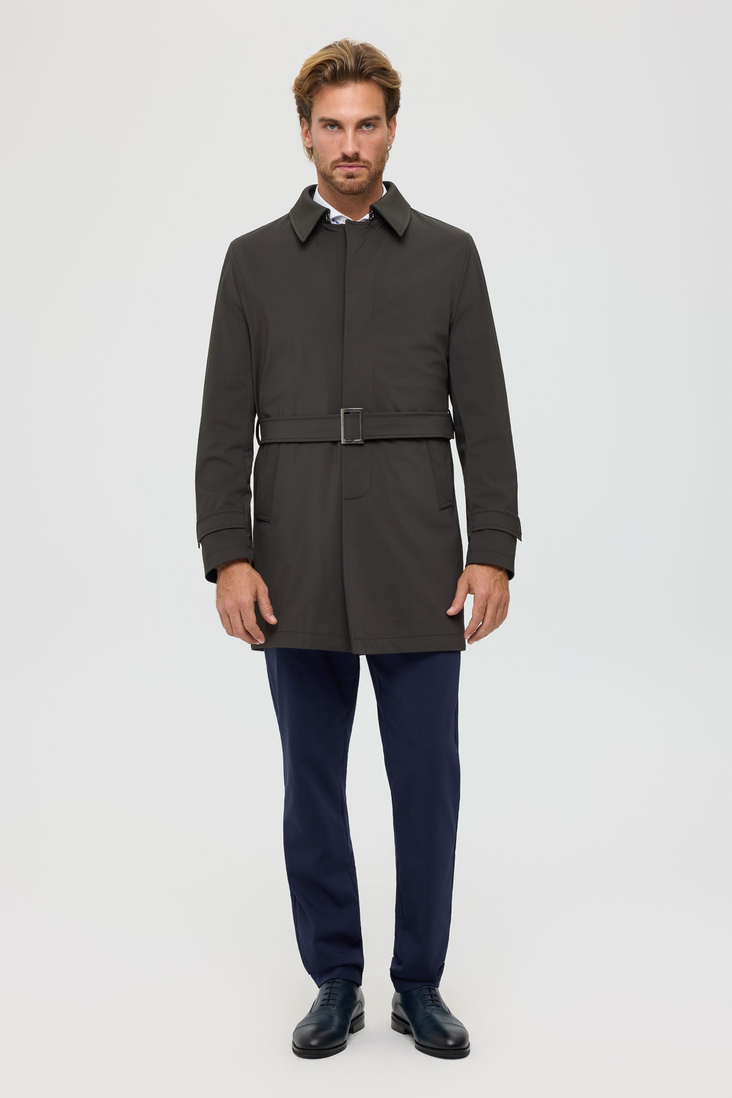 Men's Premium Trench Coat – Technical Stretch Fabric | Style 6064