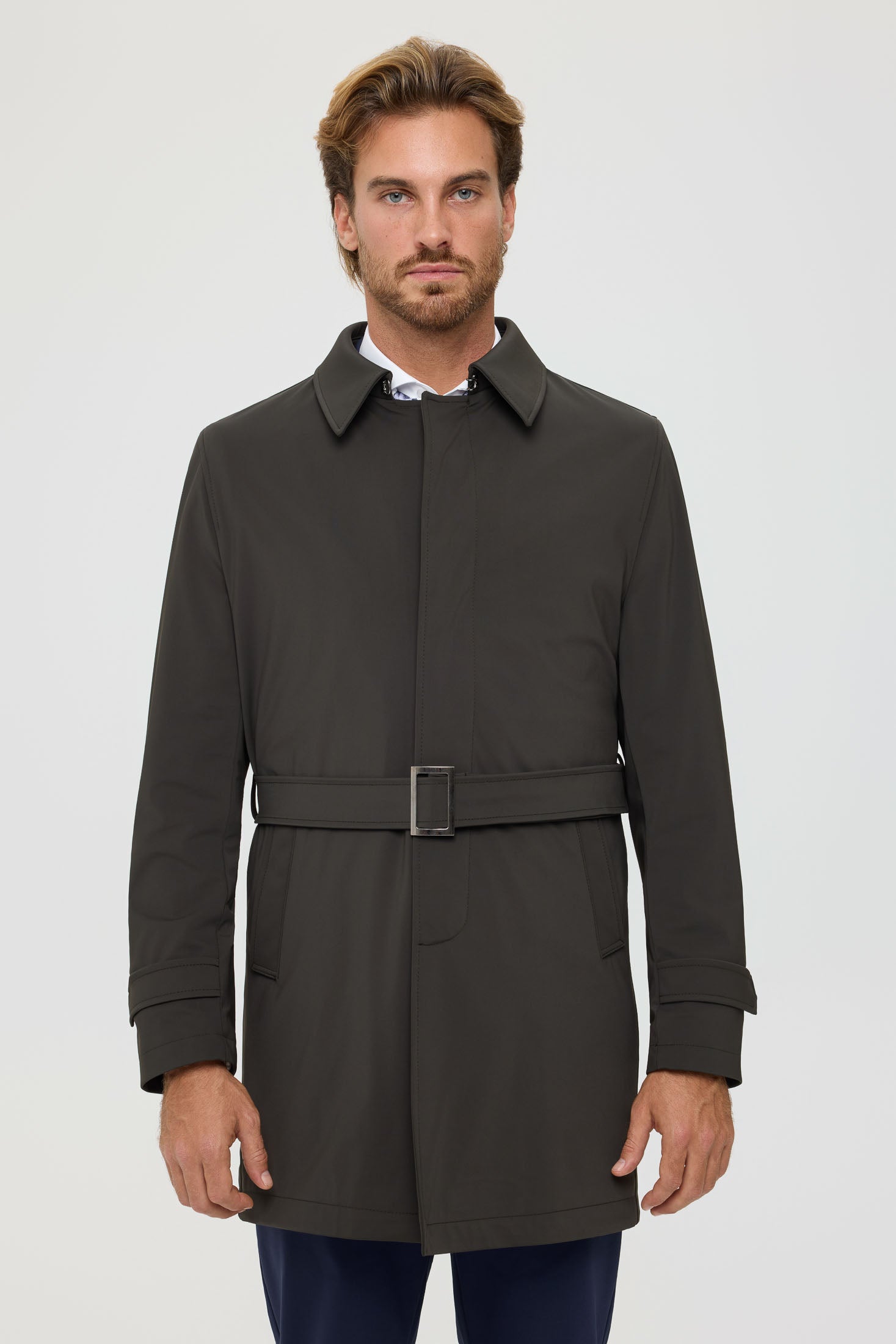 Men's Premium Trench Coat – Technical Stretch Fabric | Style 6064