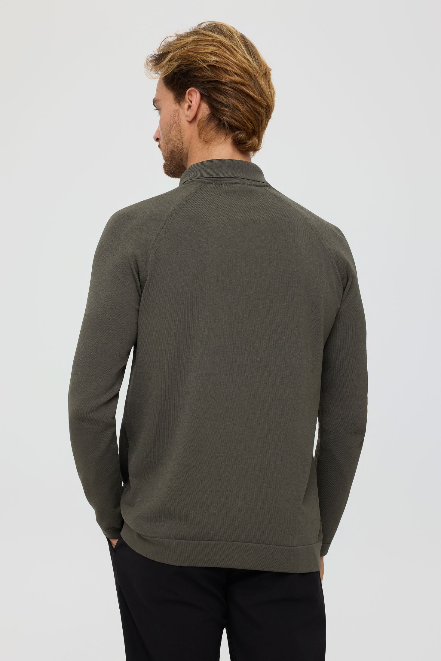 Men’s Premium Buttoned Knit Cardigan – Textured Panel Design | Style 8029