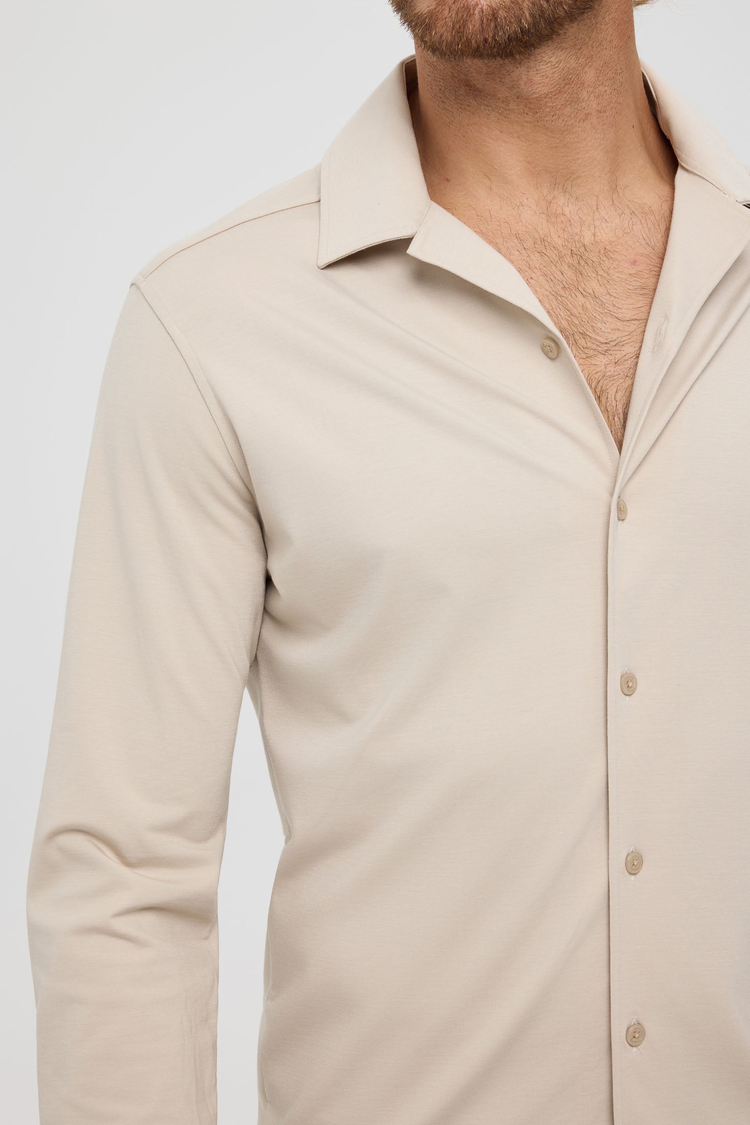 Men’s Premium Business Shirt – Soft Touch Stretch Jersey | Style 25-052