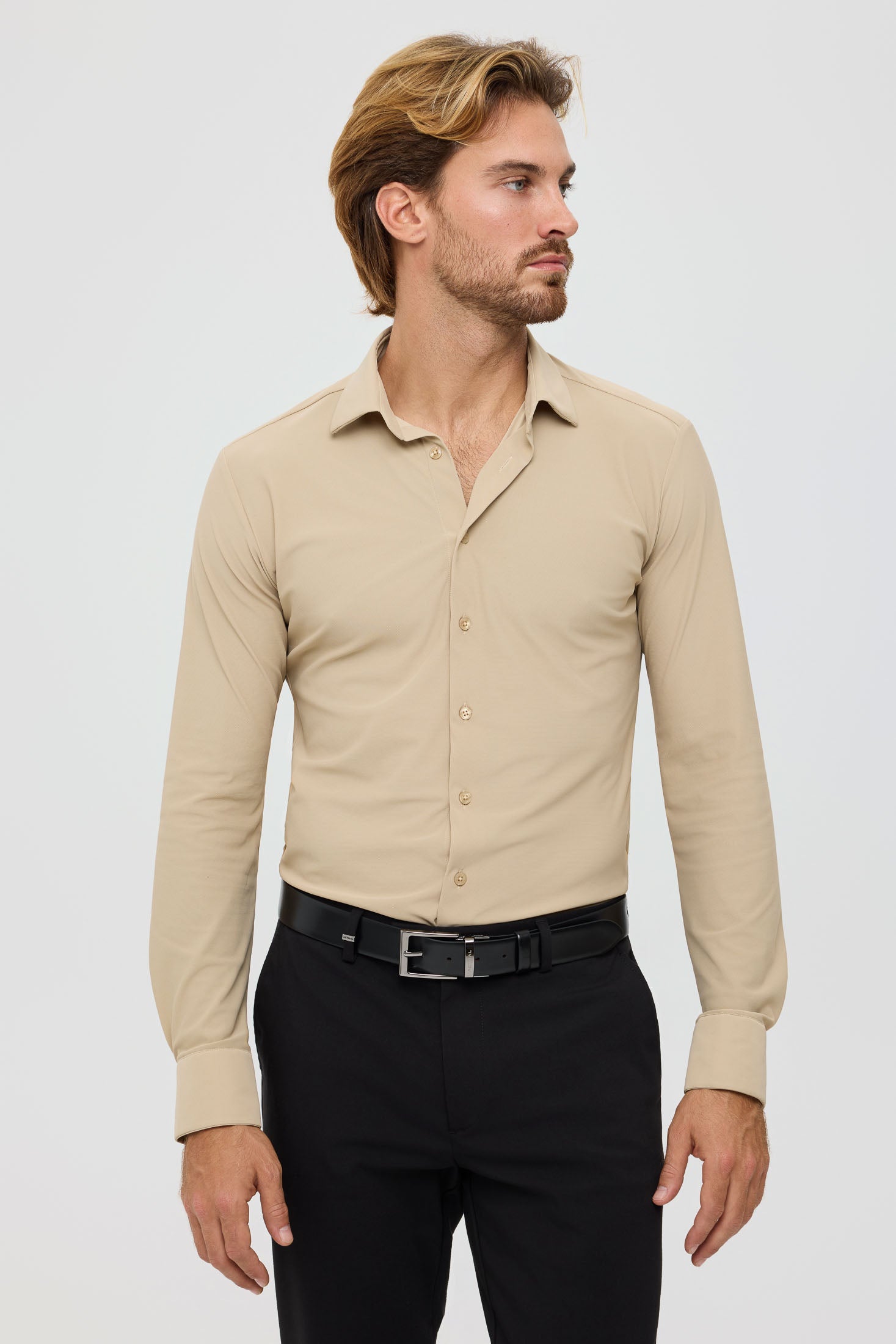 Men’s Slim Fit Performance Stretch Shirt | Style 25-047