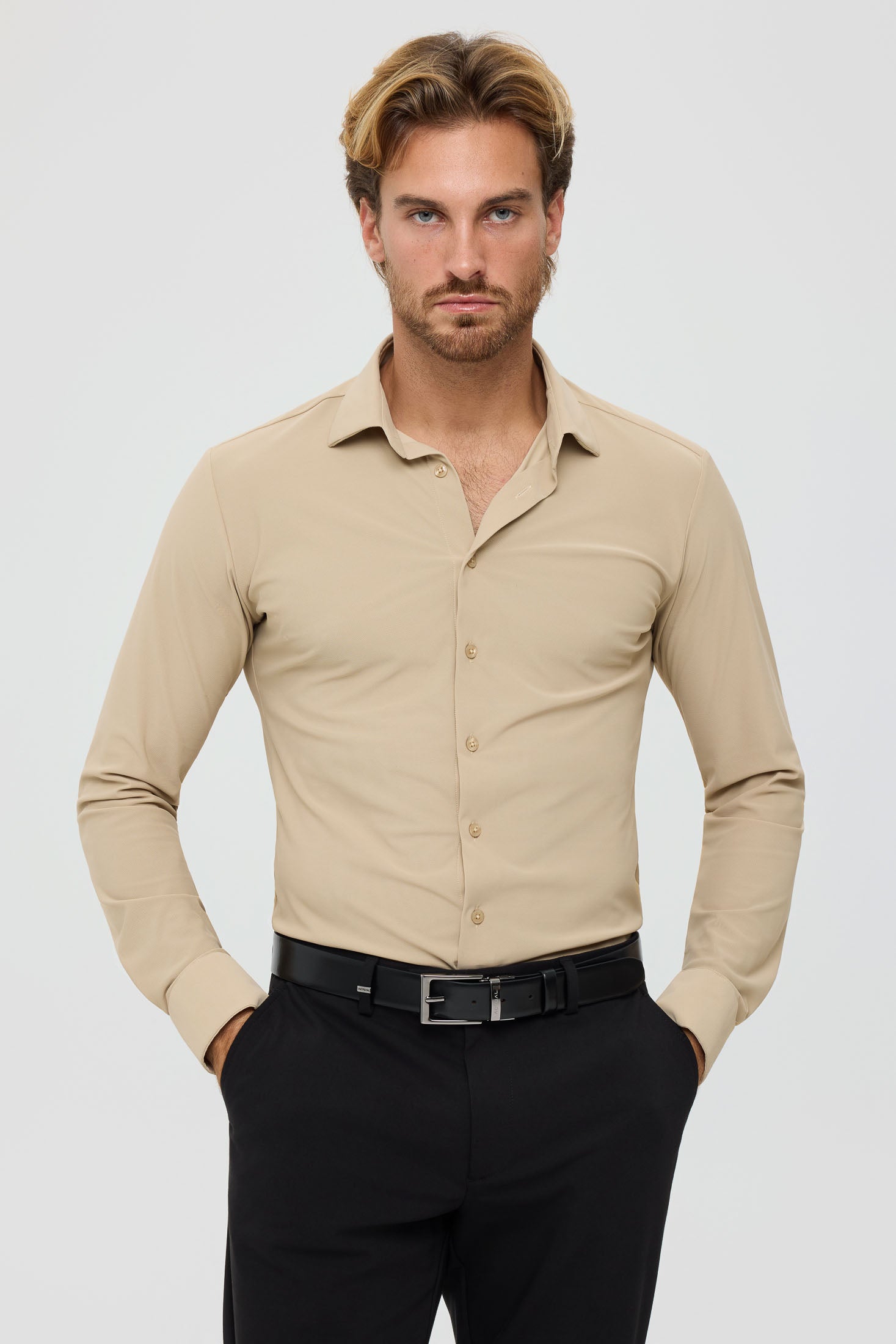 Men’s Slim Fit Performance Stretch Shirt | Style 25-047