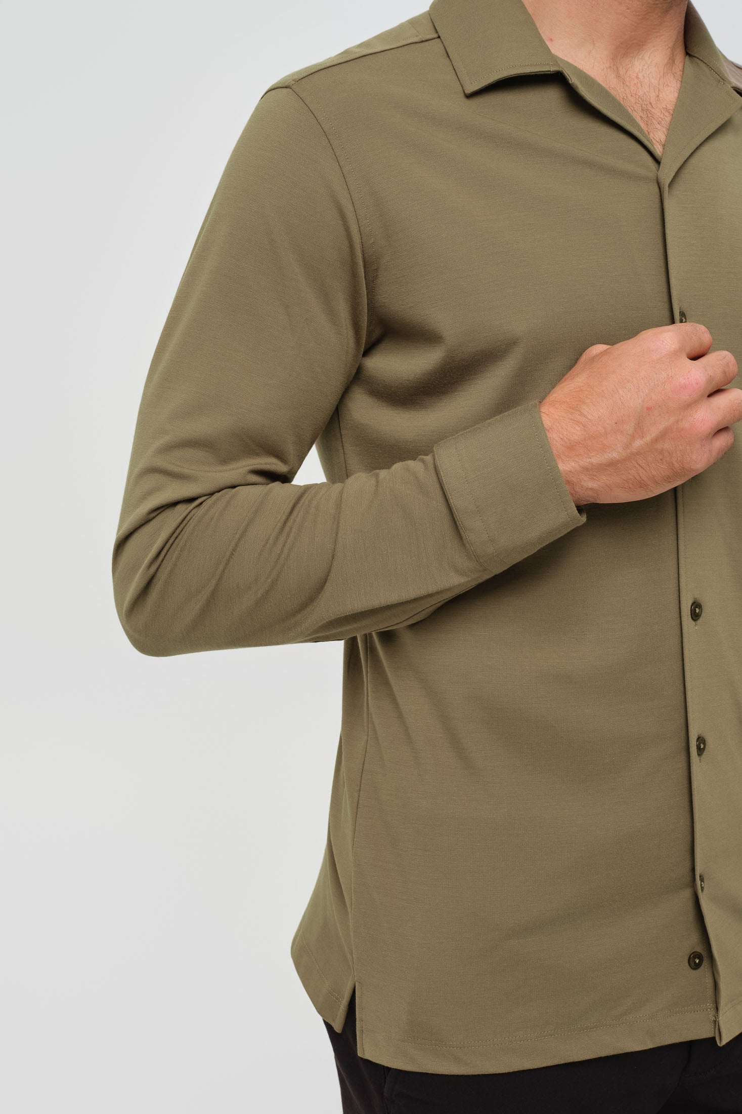 Hochwertiges Herren-Businesshemd – Weicher Stretch-Jersey | Modell 25-052