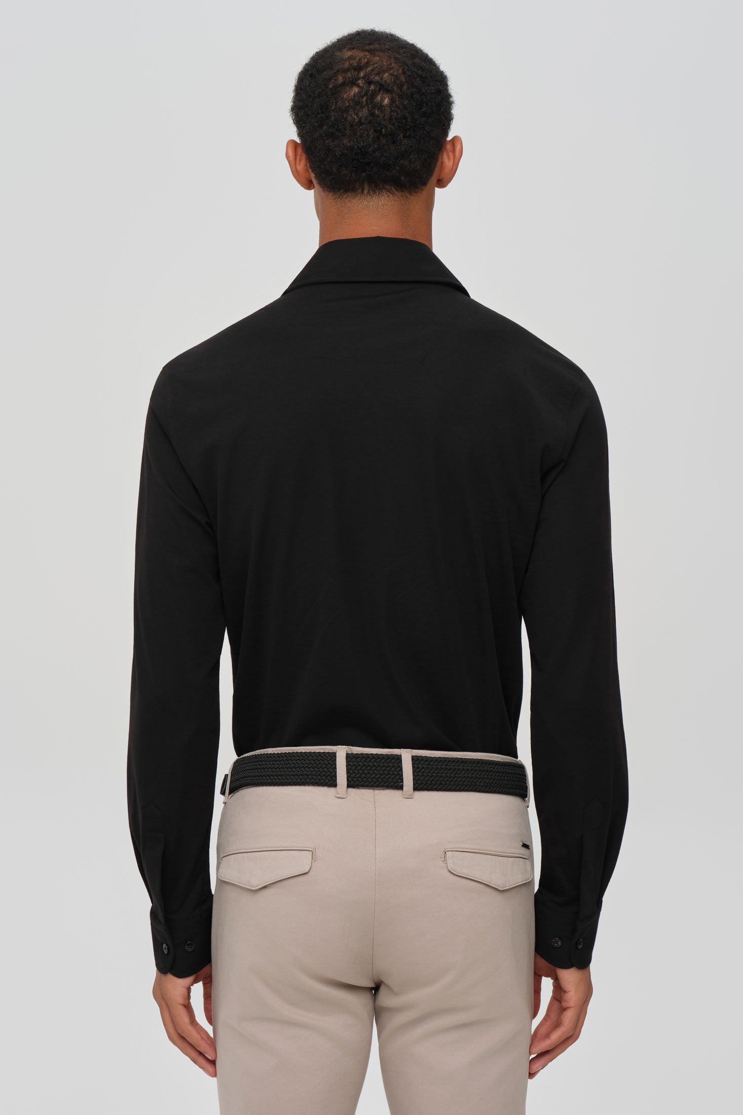 Hochwertiges Herren-Businesshemd – Weicher Stretch-Jersey | Modell 25-052