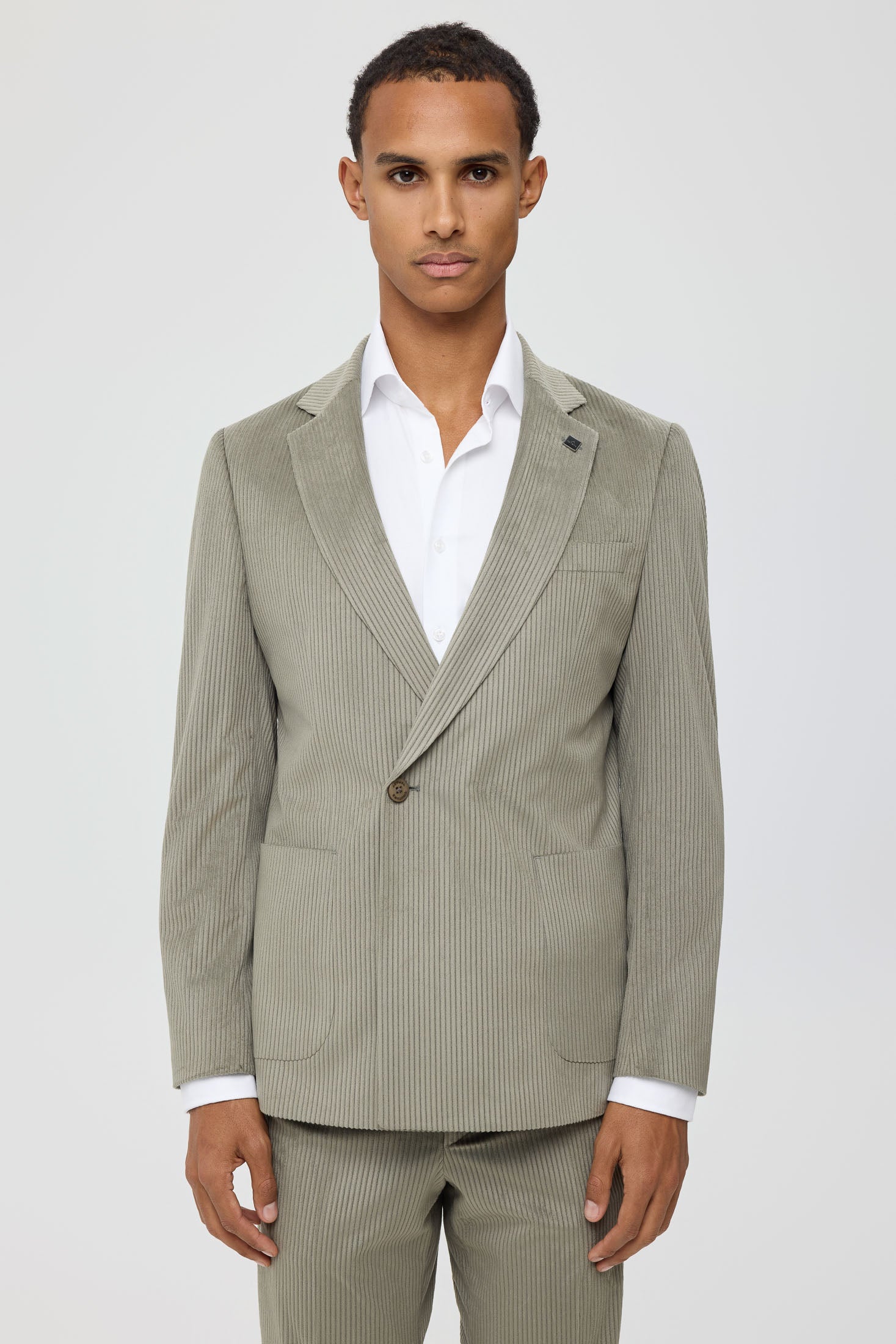 Men’s Premium Corduroy Suit – Modern Tailored Stretch | Style 4079
