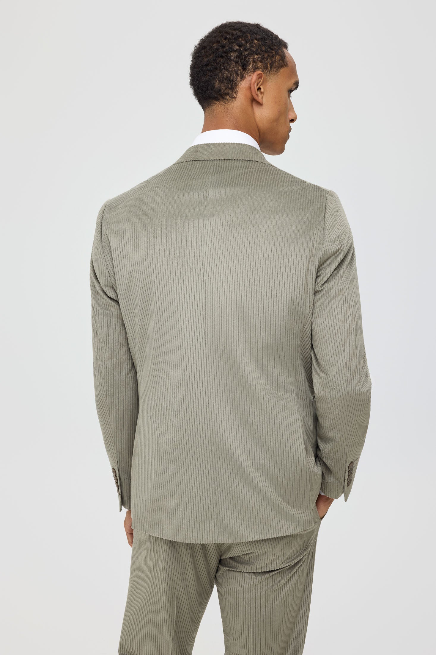 Men’s Premium Corduroy Suit – Modern Tailored Stretch | Style 4079