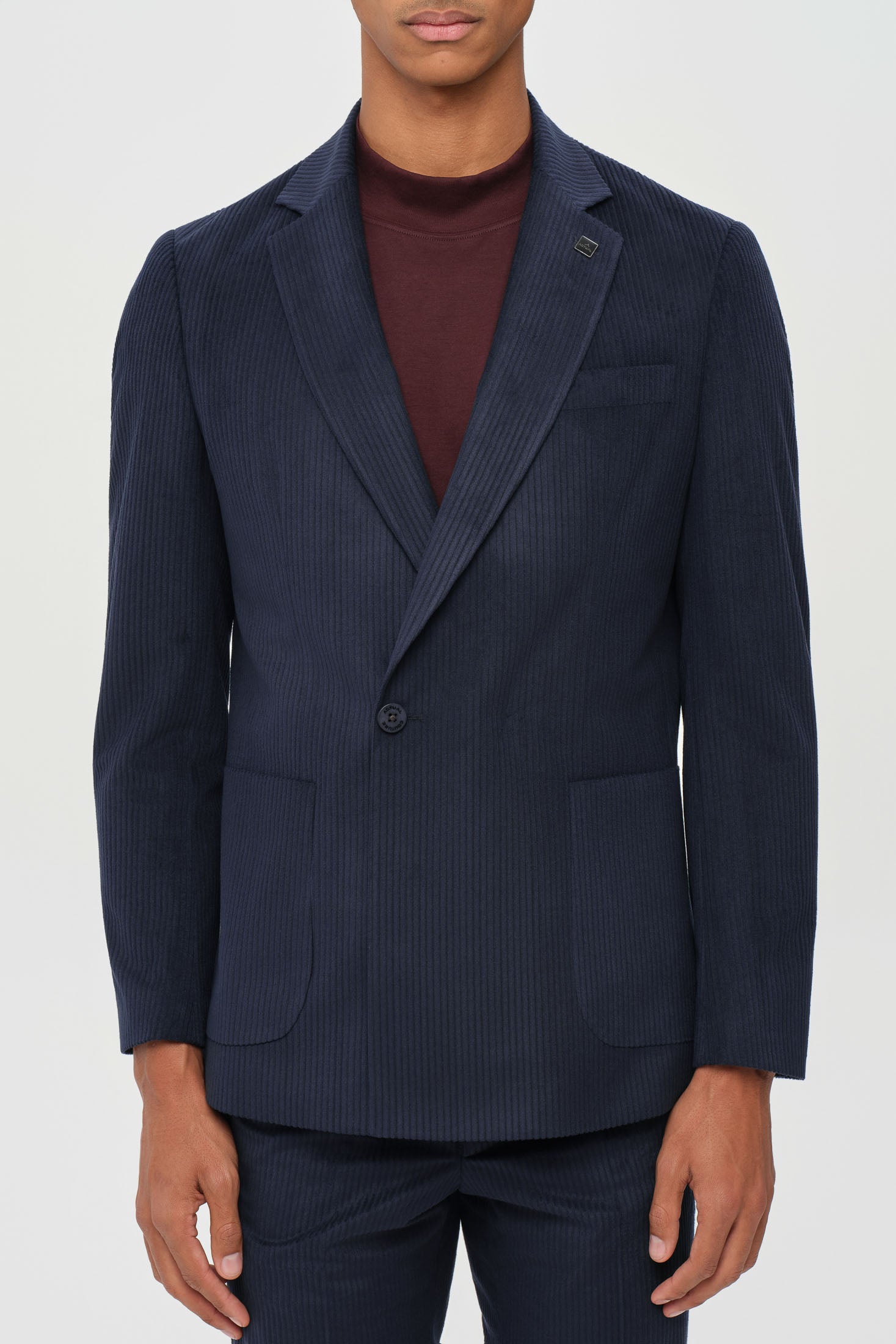 Men’s Premium Corduroy Suit – Modern Tailored Stretch | Style 4079