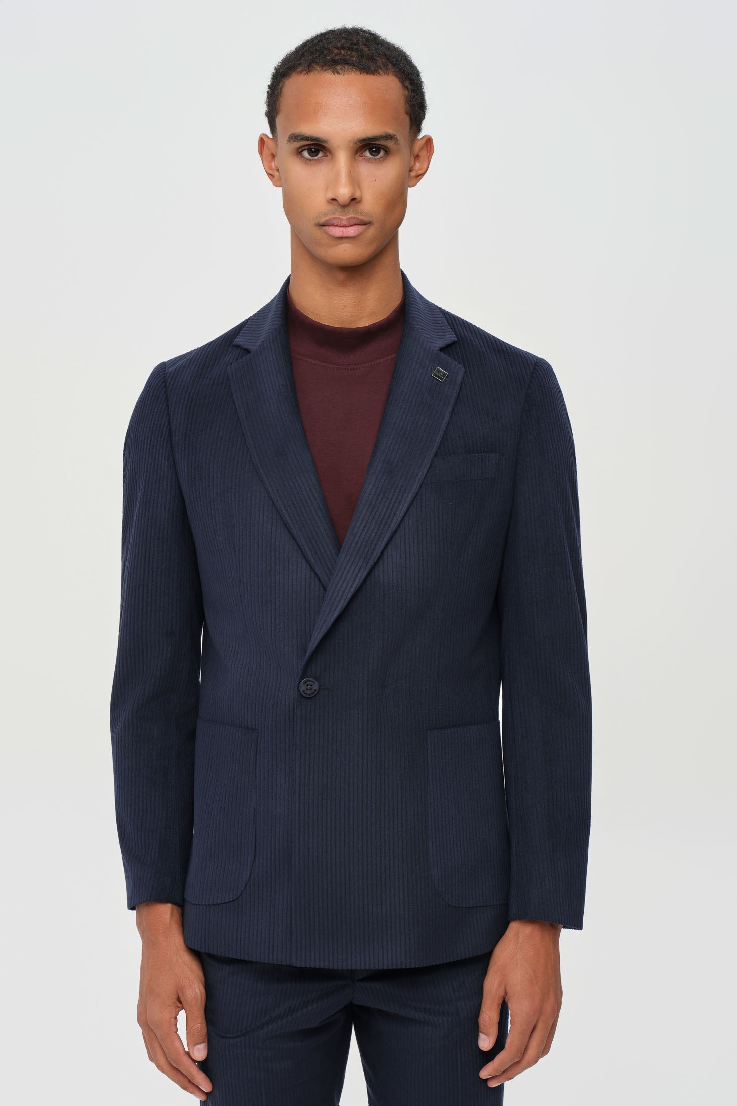 Men’s Premium Corduroy Suit – Modern Tailored Stretch | Style 4079