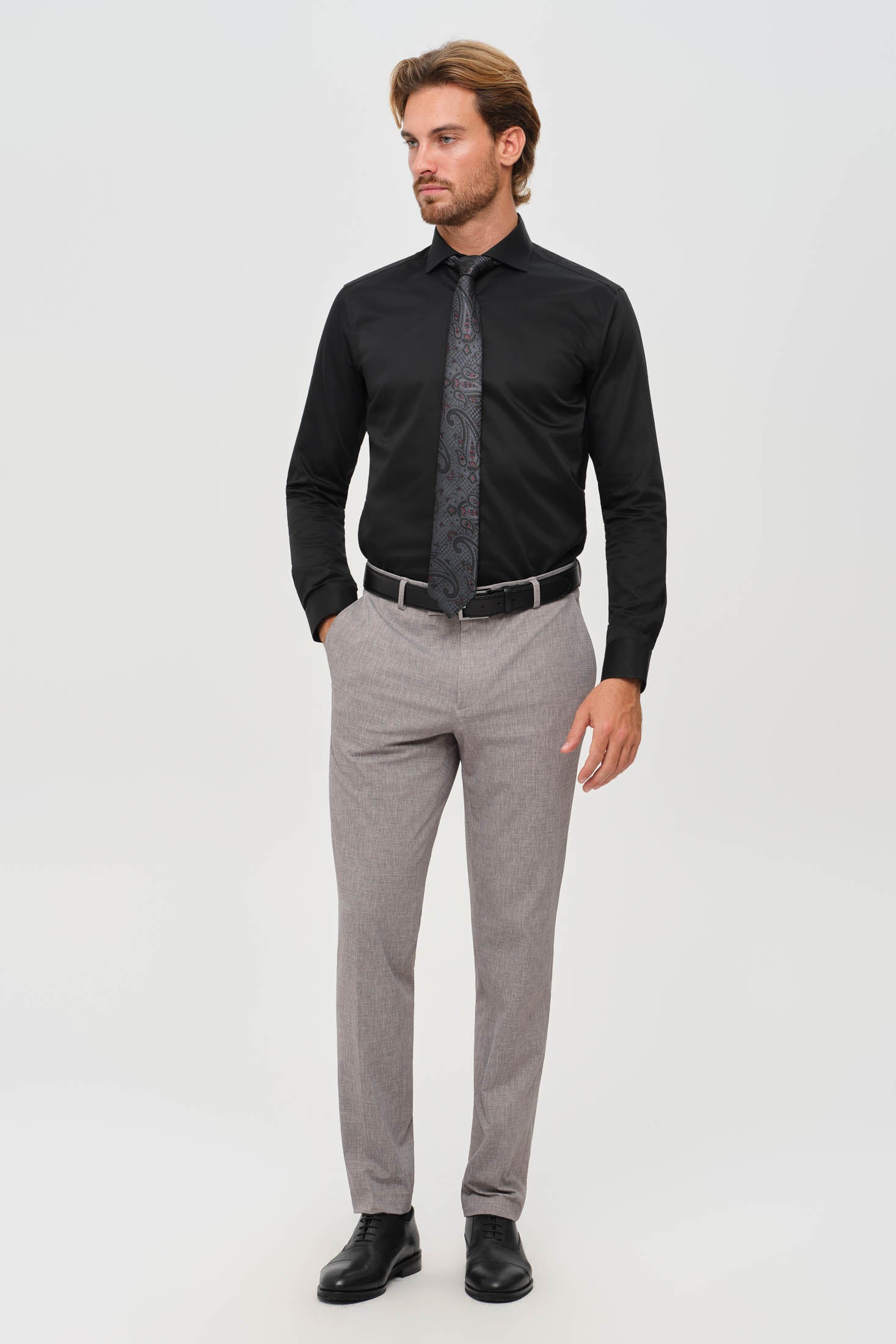 Men’s Premium Business Shirt – Non Iron Satin Finish | Style 25-002