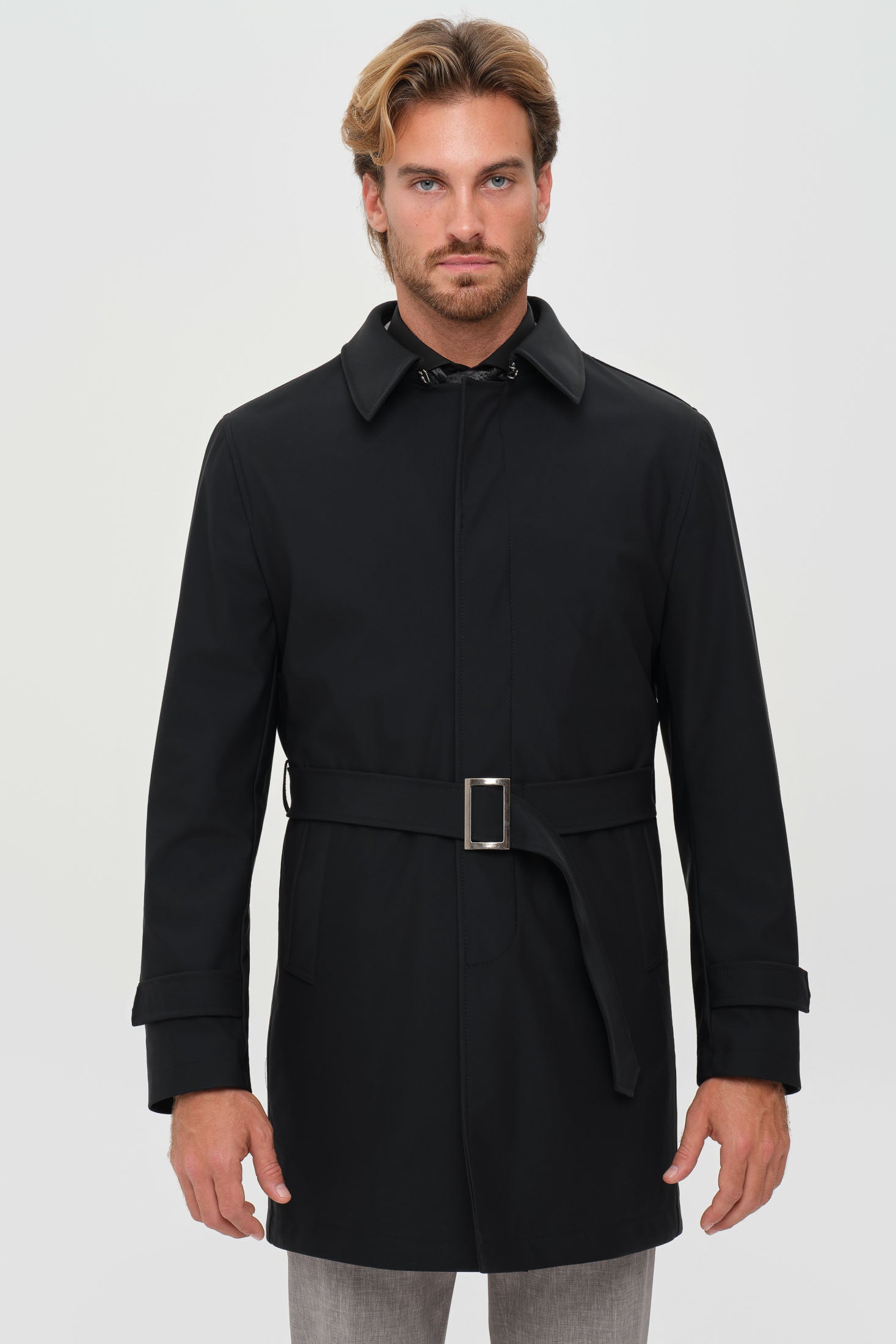Men's Premium Trench Coat – Technical Stretch Fabric | Style 6064