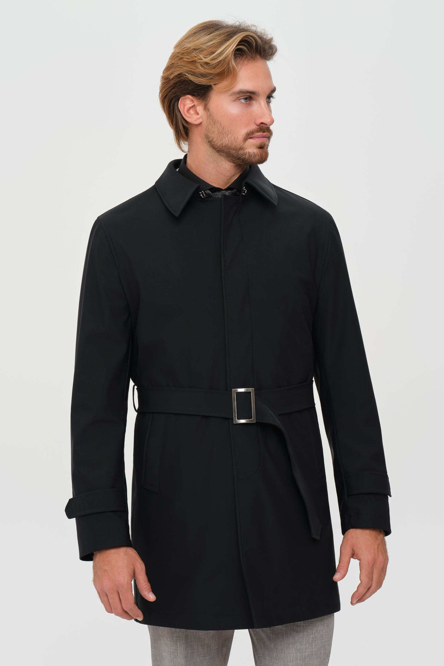Men's Premium Trench Coat – Technical Stretch Fabric | Style 6064