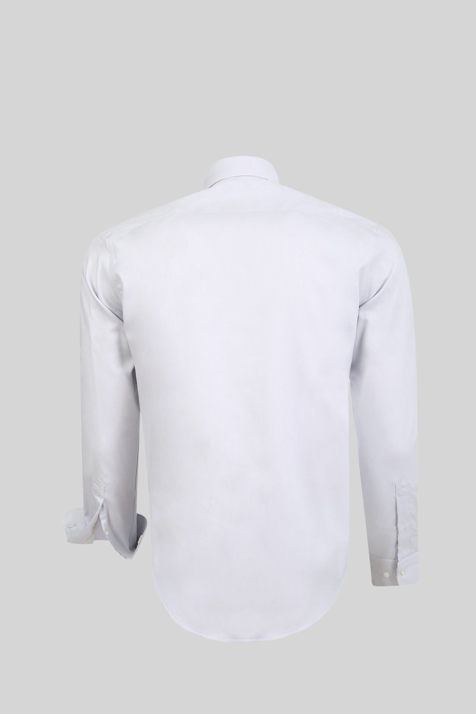 Bügelfreies Hemd aus 100% Baumwolle in Slim Fit mit floralen Kontrastdetails – Modell 25-025