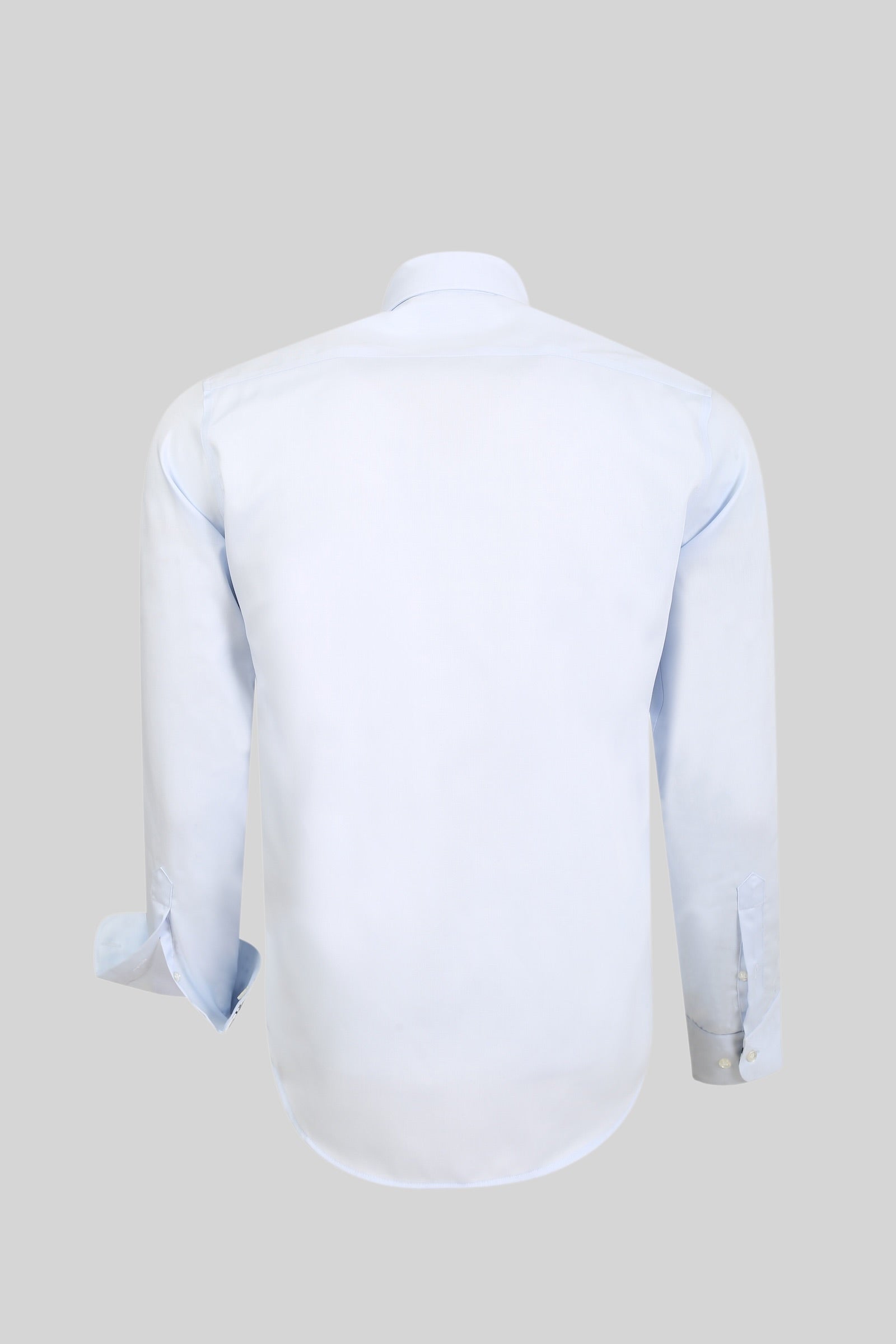 Bügelfreies Hemd aus 100% Baumwolle in Slim Fit mit floralen Kontrastdetails – Modell 25-027