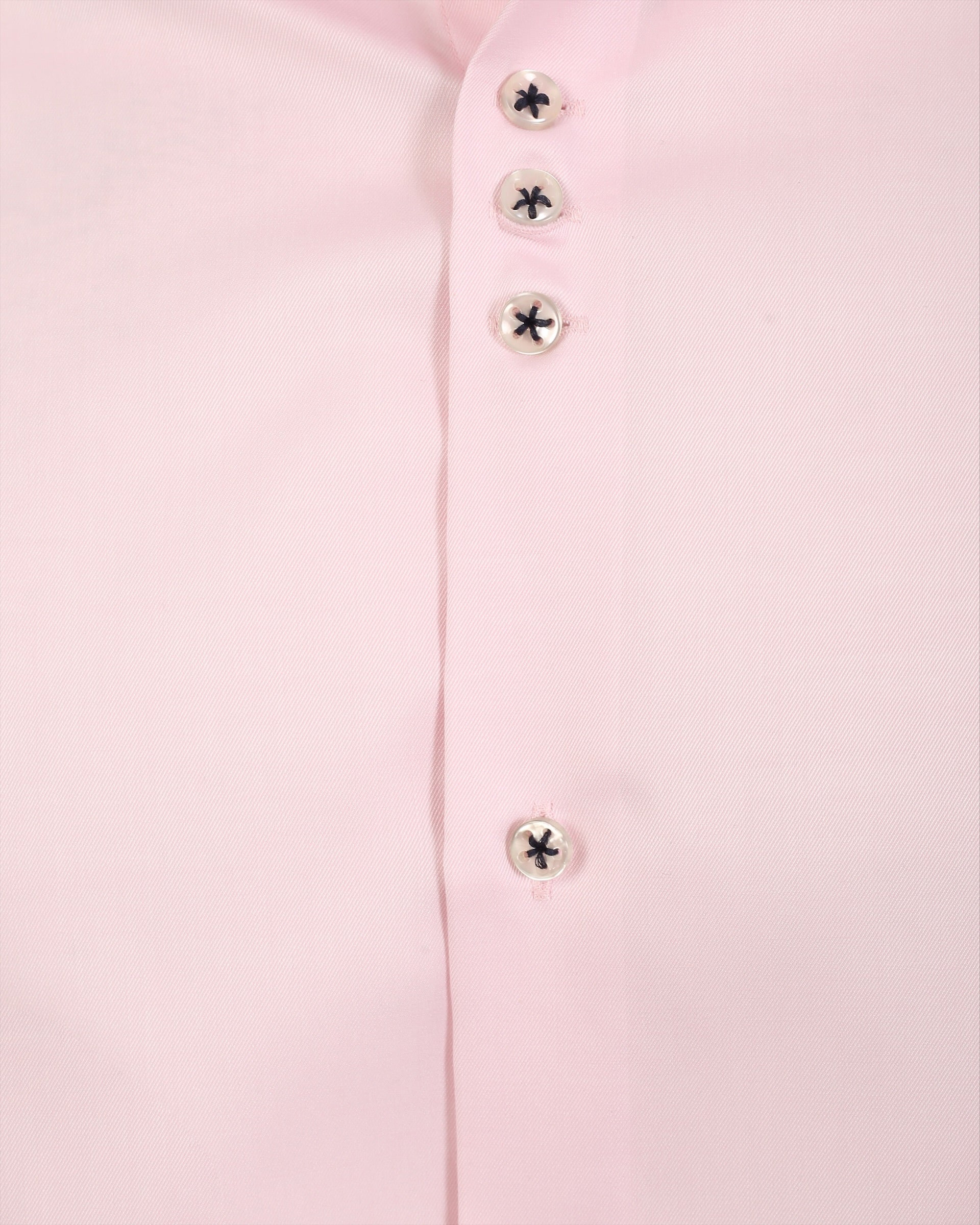 Non-Iron Twill 100% Cotton Slim Fit Shirt with Floral Contrast Details – Model 25-022