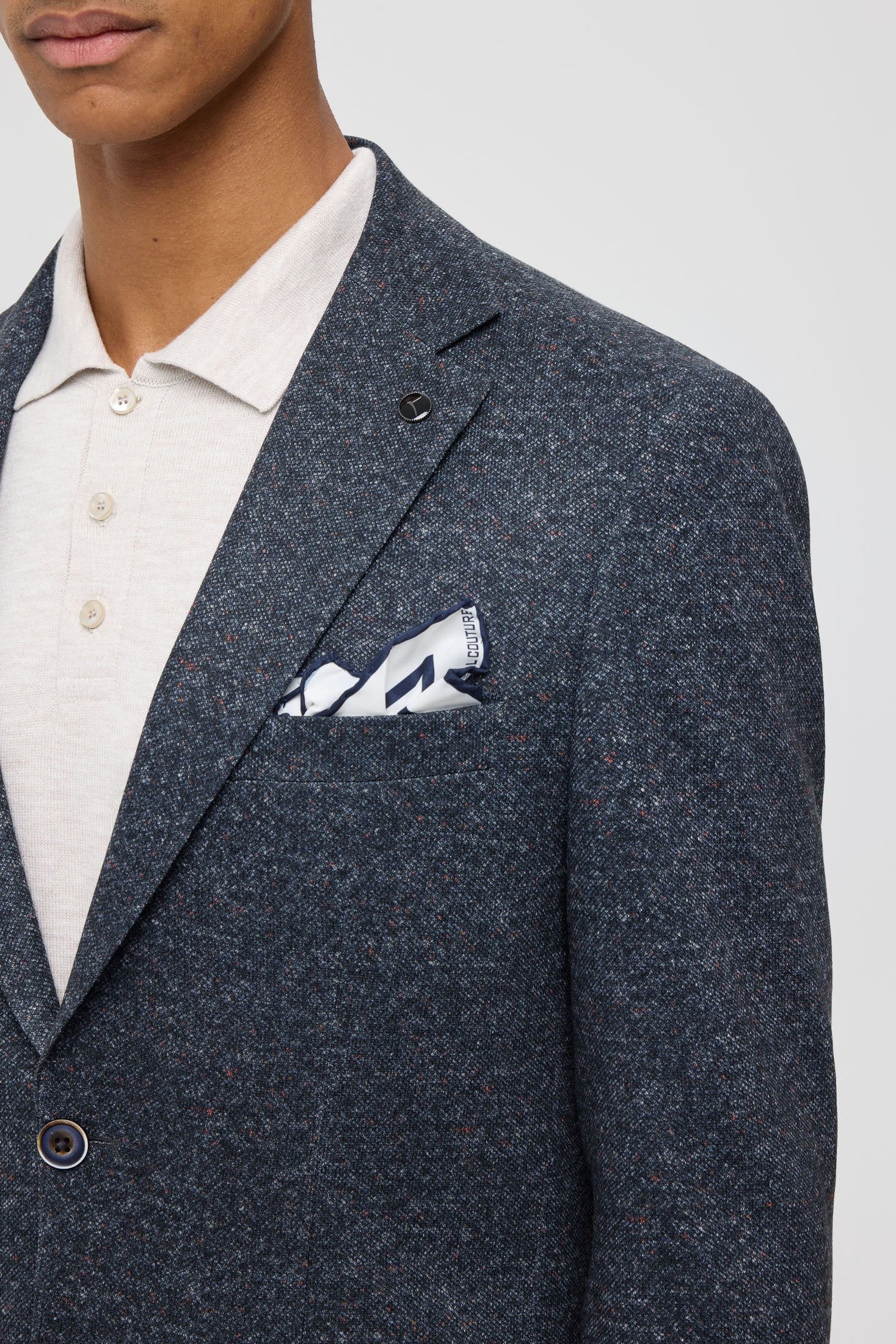 Hochwertiger Herren-Strickblazer – Klassische Strickstruktur | Modell 7184