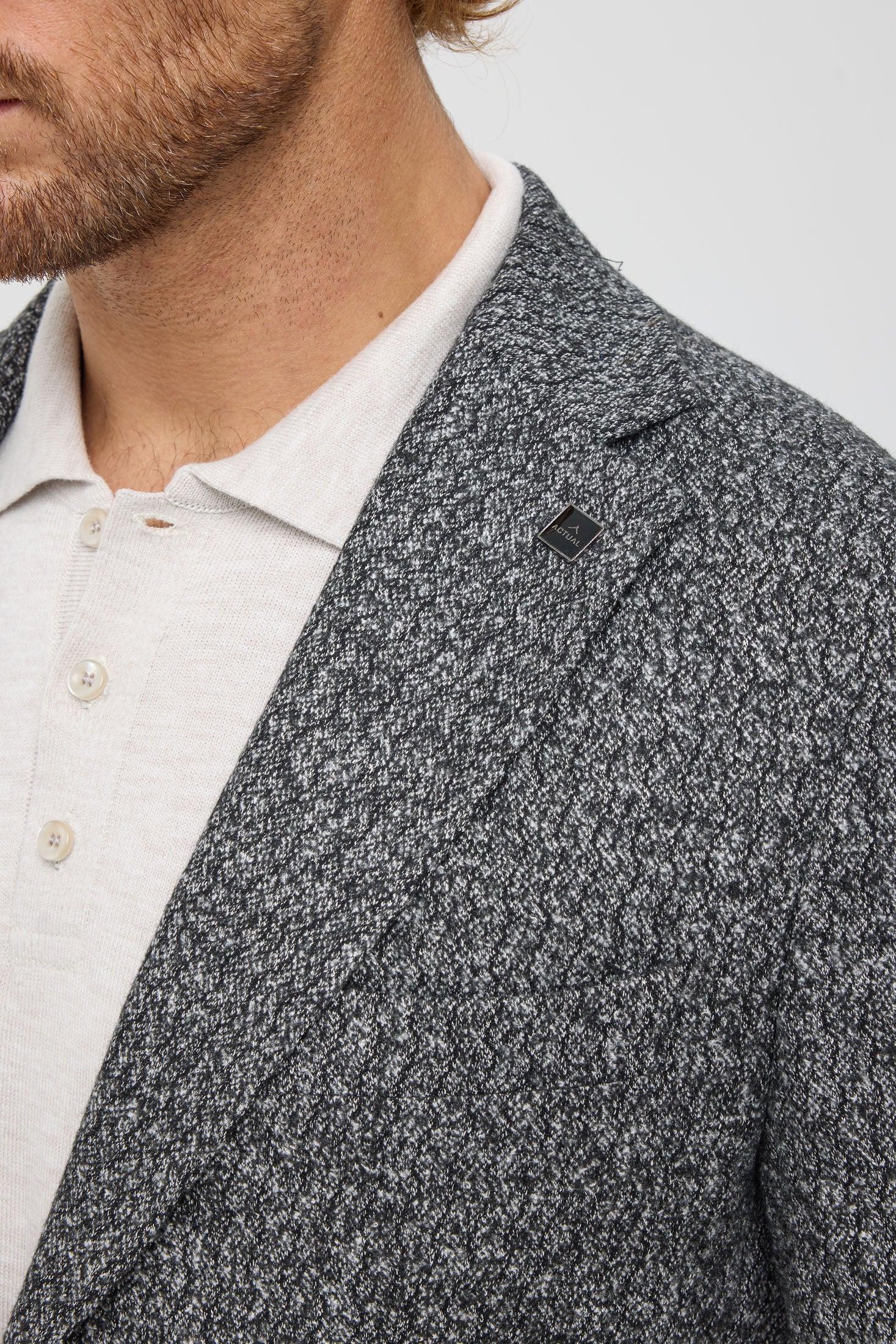 Premium gebreide blazer voor heren – textuur en stretchcomfort | Stijl 7179