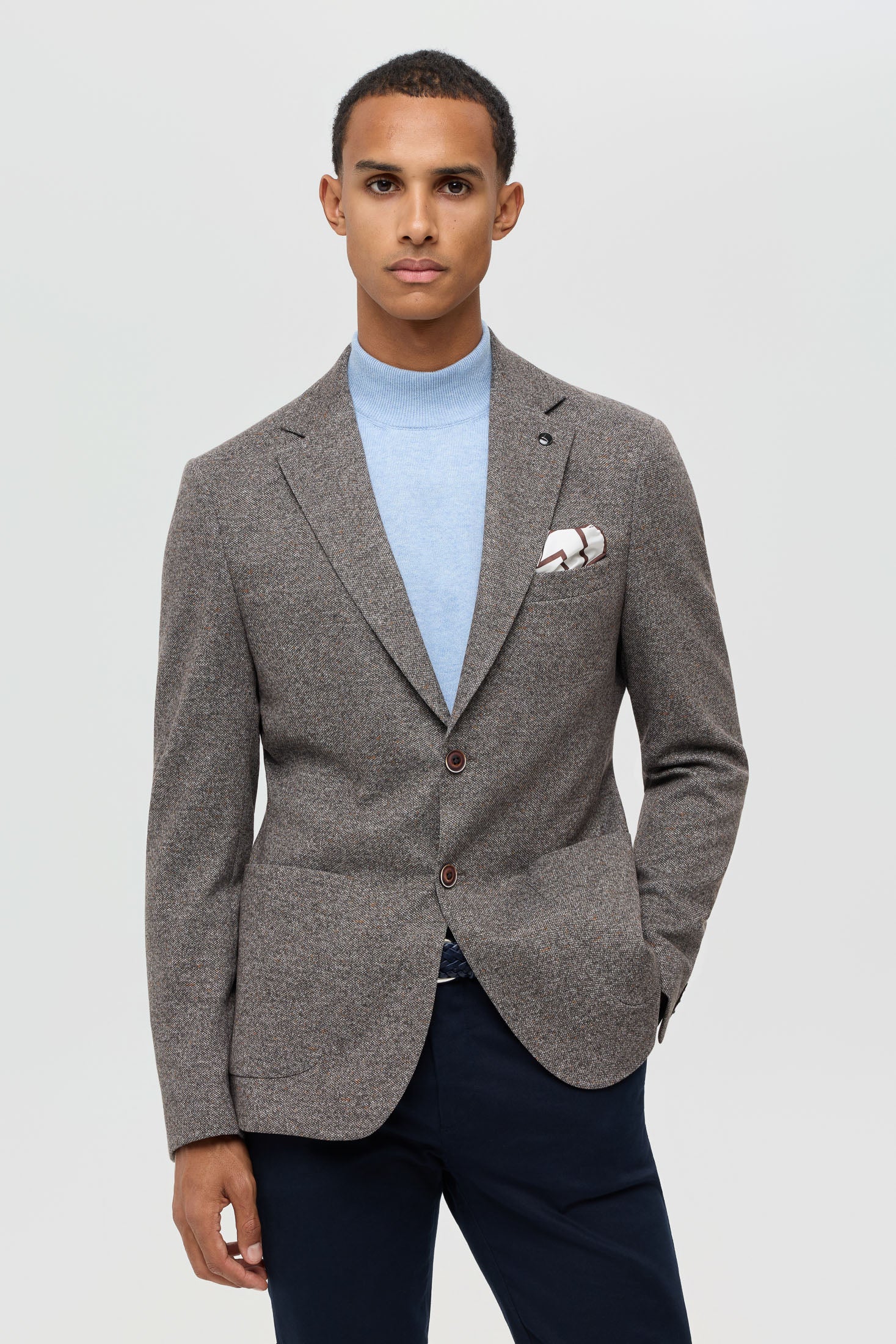 Hochwertiger Herren-Strickblazer – Klassische Strickstruktur | Modell 7184