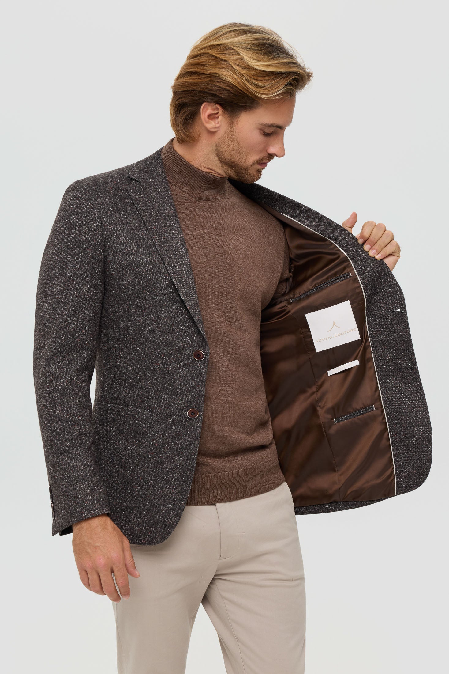 Hochwertiger Herren-Strickblazer – Klassische Strickstruktur | Modell 7184