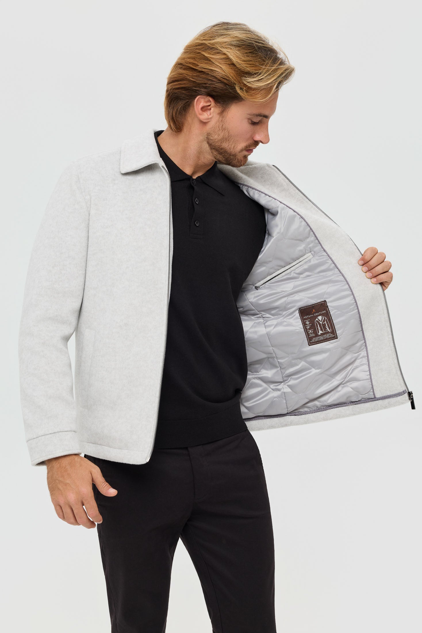 Men’s Premium Lightweight Jacket – Melton Touch | Style 6067