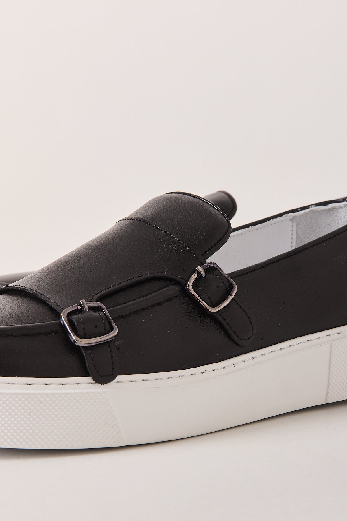 Men’s Premium Leather Double-Monk Loafer Shoes – 100% Genuine Leather