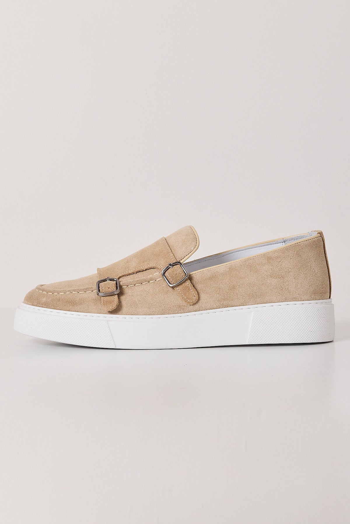 Premium-Wildleder-Doppelmonk-Loafer für Herren – 100 % echtes Leder