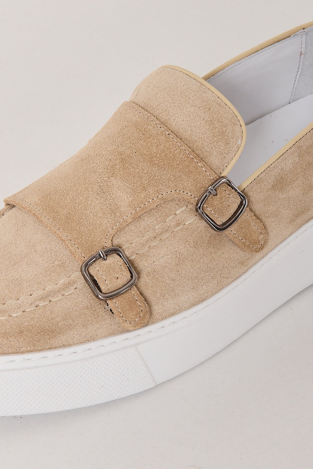 Premium-Wildleder-Doppelmonk-Loafer für Herren – 100 % echtes Leder