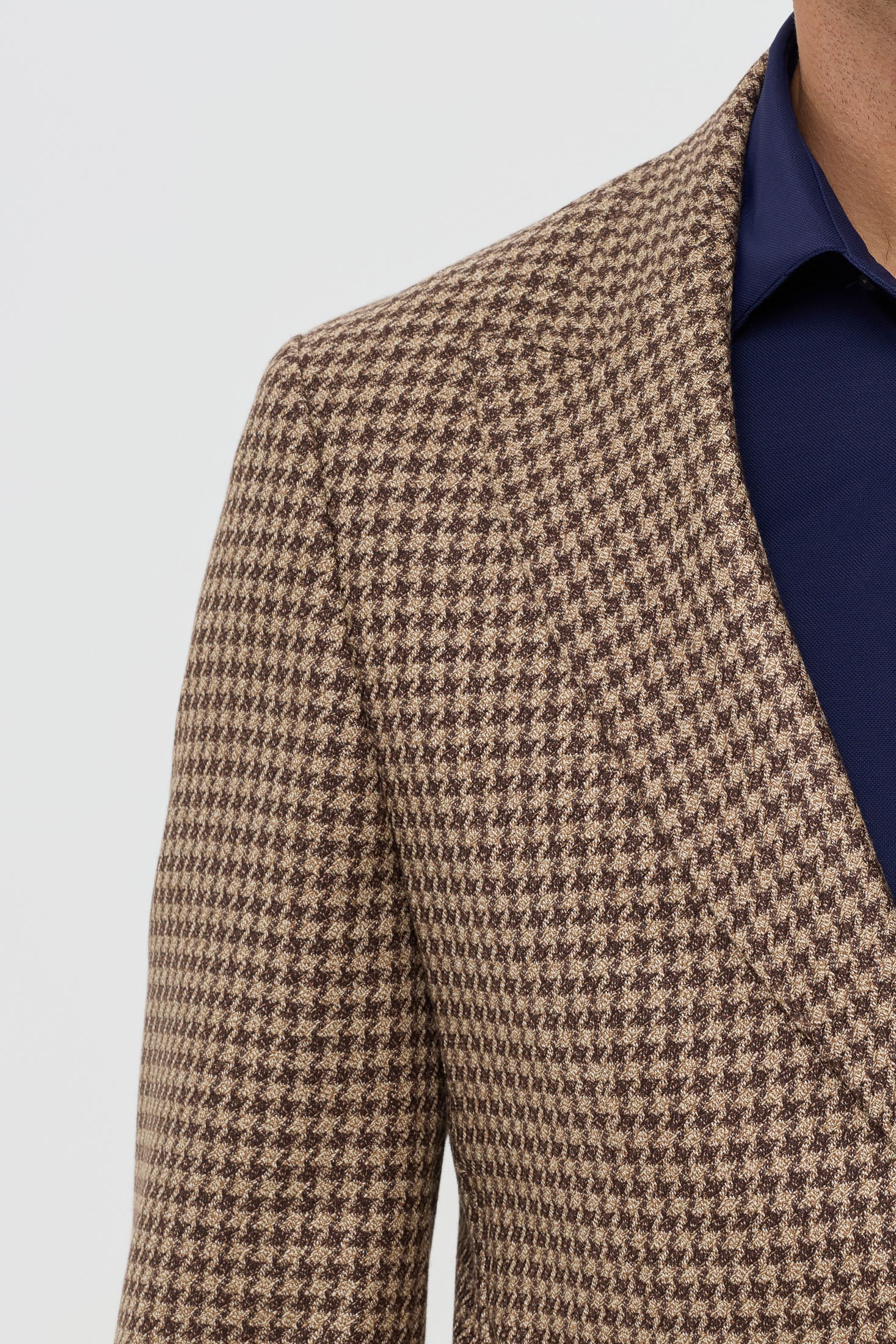 Premium blazer voor heren – Pied-de-poule en micro-ruitjesmotief | Stijl 7178