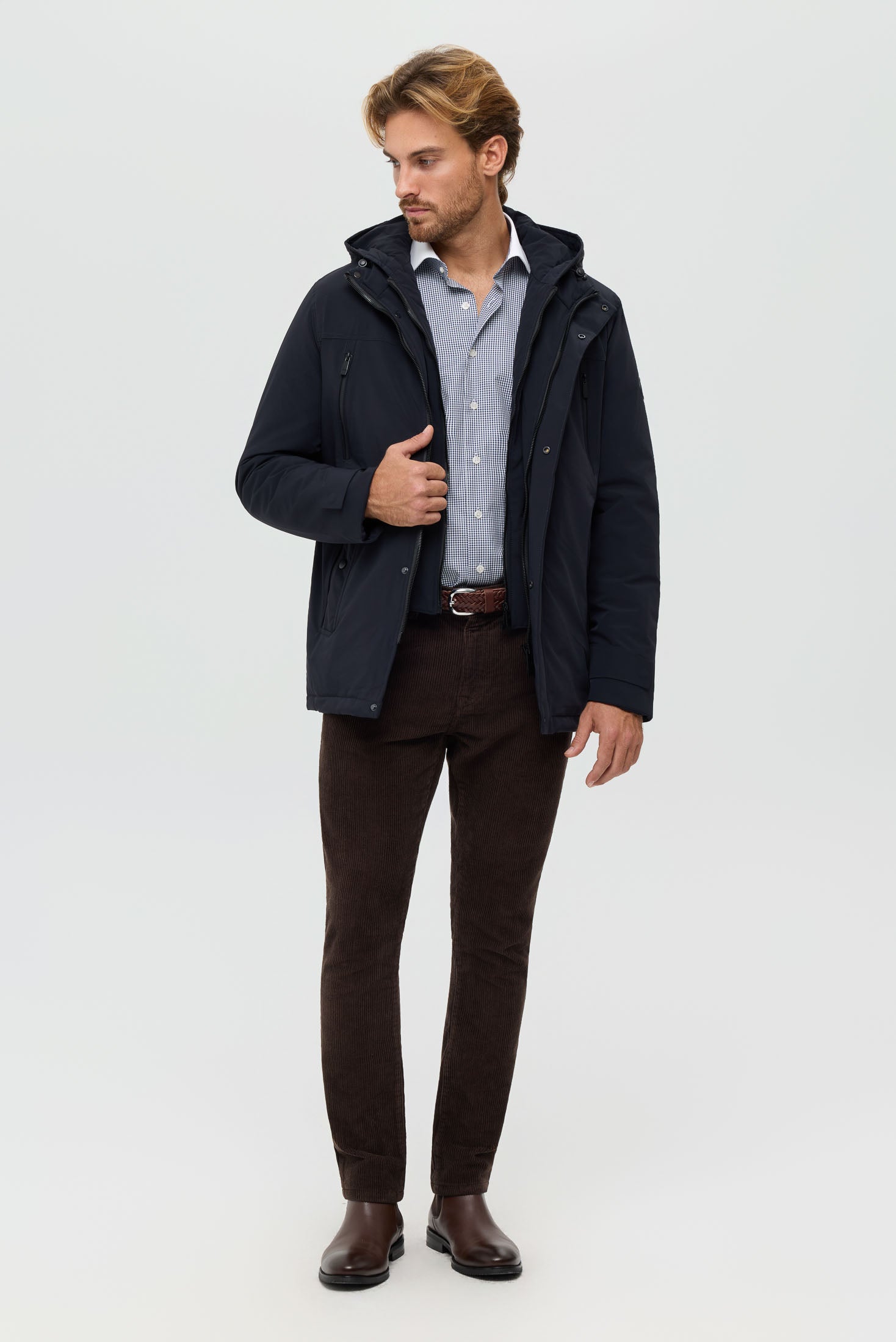 Hochwertiger Herren-Steppmantel – Technisches Isoliergewebe | Modell 6060