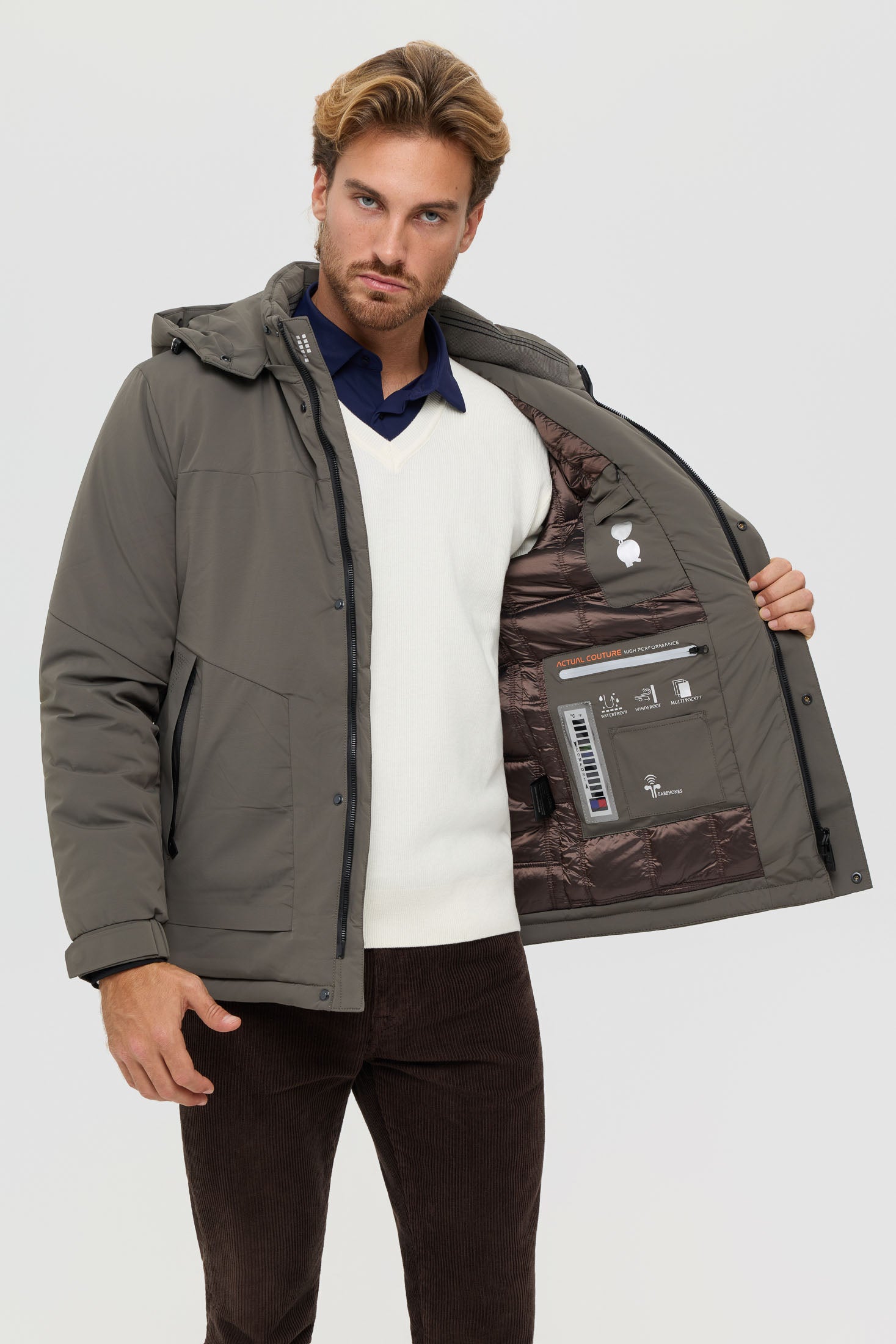 Men's Premium Puffer Coat – Technical Insulated Fabric | Style 6061