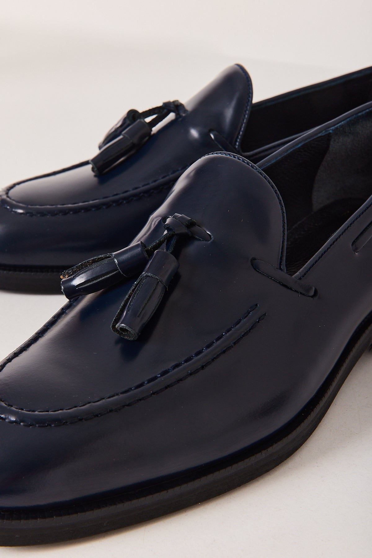 Premium-Herren-Slipper aus Leder mit Quasten – Echtes Vollnarbenleder