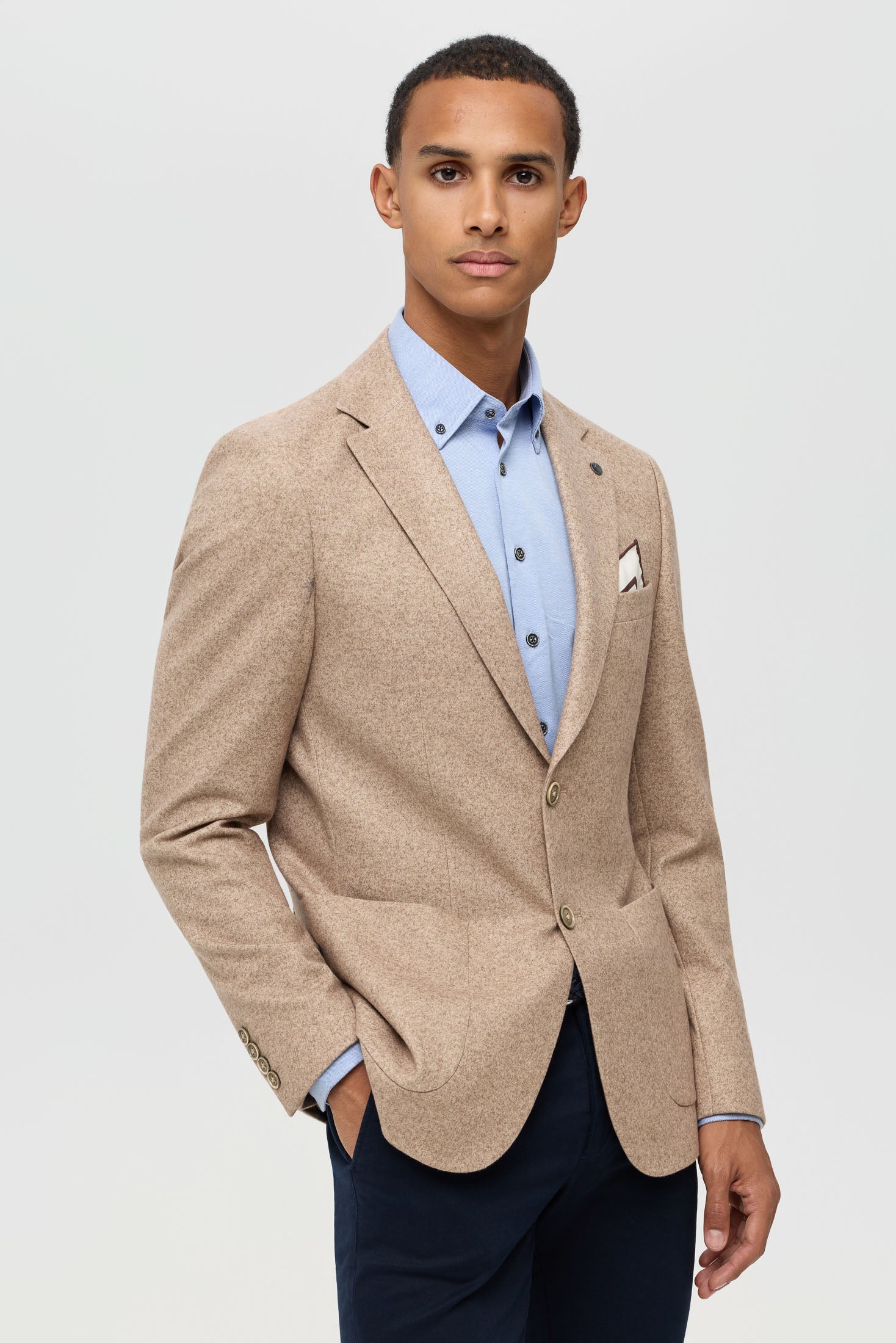 Men’s Premium Knit Blazer – Modern Stretch Comfort | Style 7187