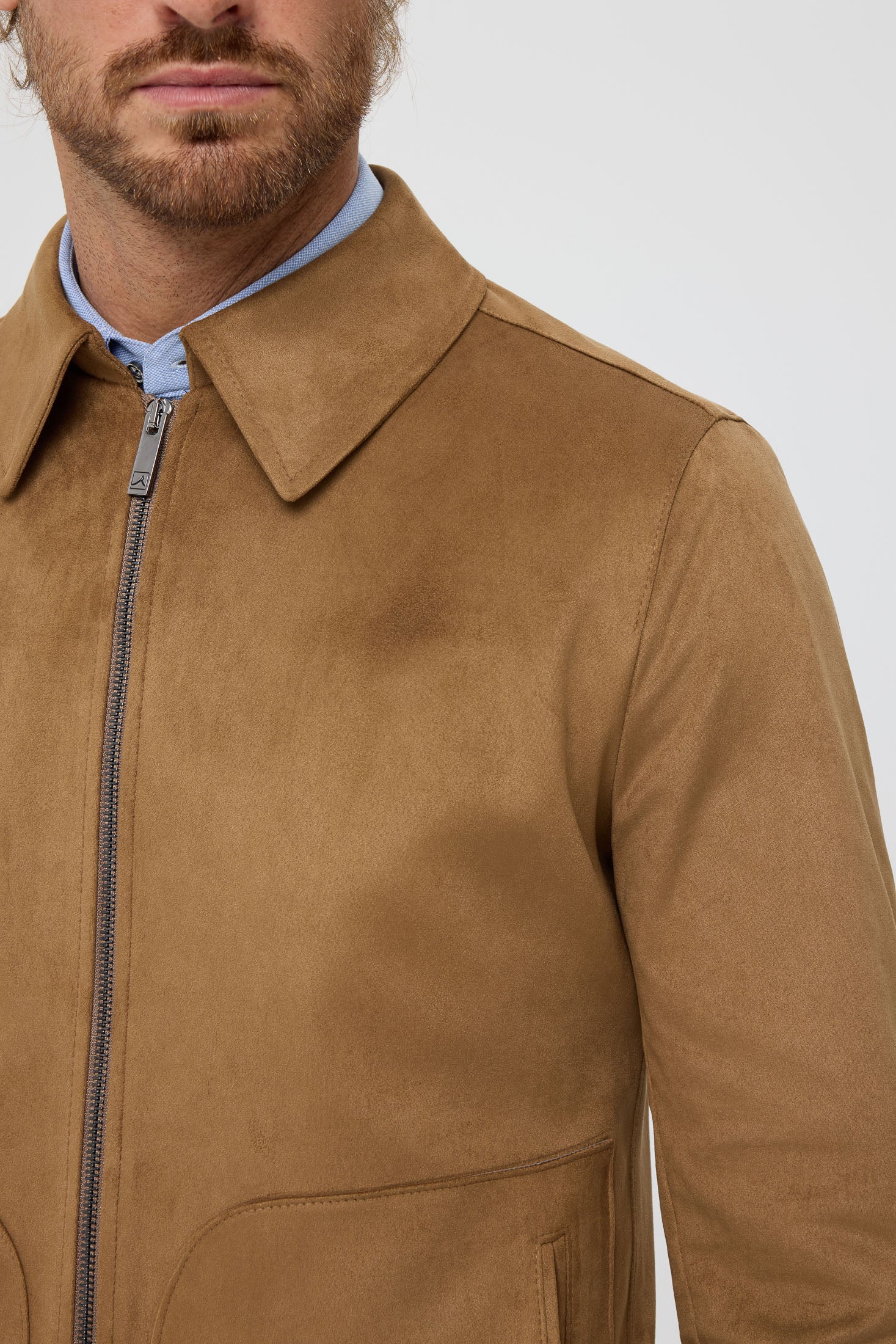 Men's Premium Lightweight Jacket – Suede-Effect Nubuck Finish | Style 6063