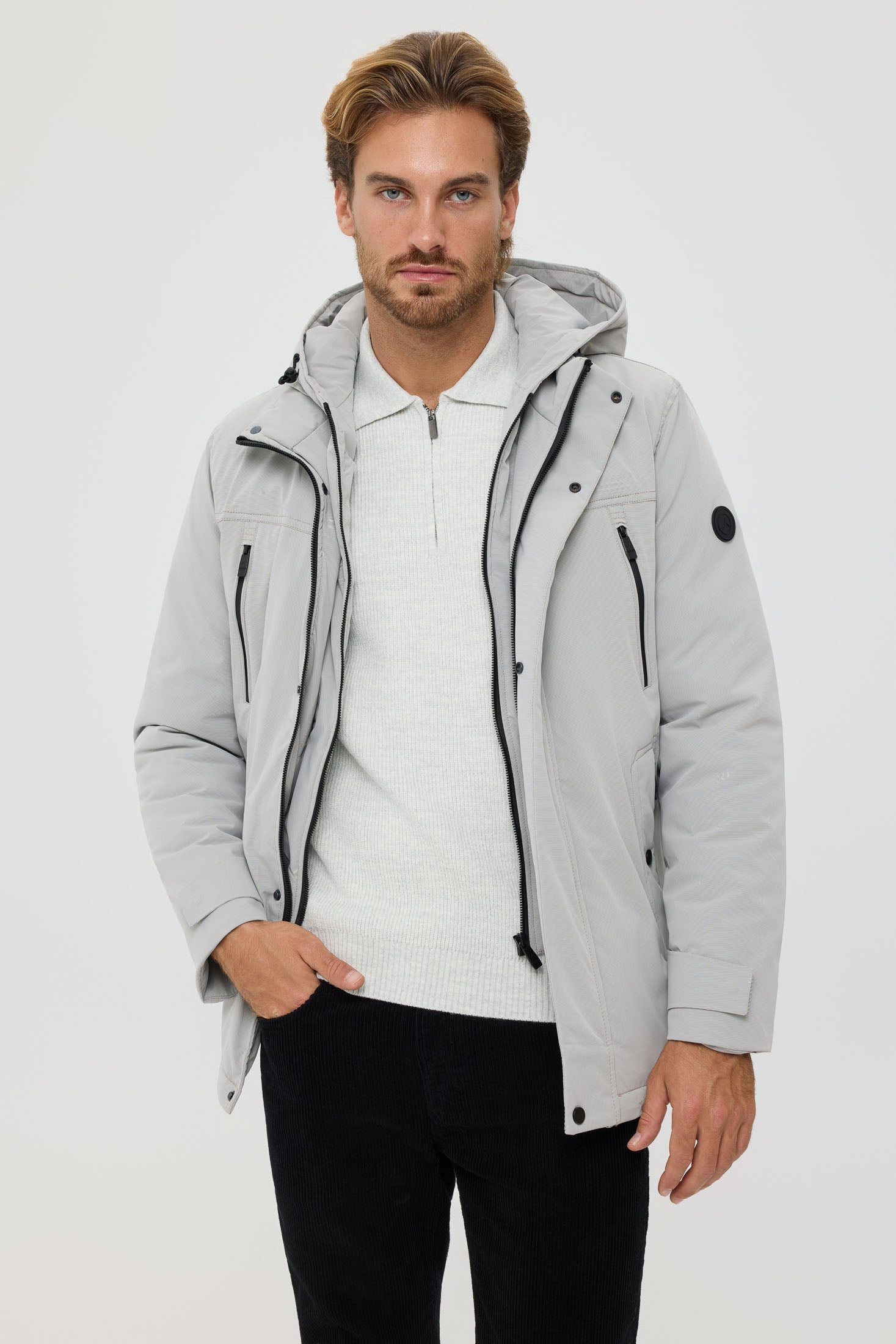 Hochwertiger Herren-Steppmantel – Technisches Isoliergewebe | Modell 6060