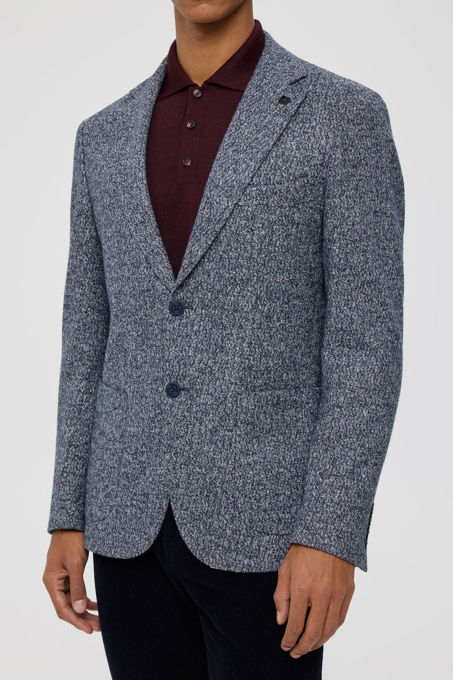 Premium gebreide blazer voor heren – textuur en stretchcomfort | Stijl 7179