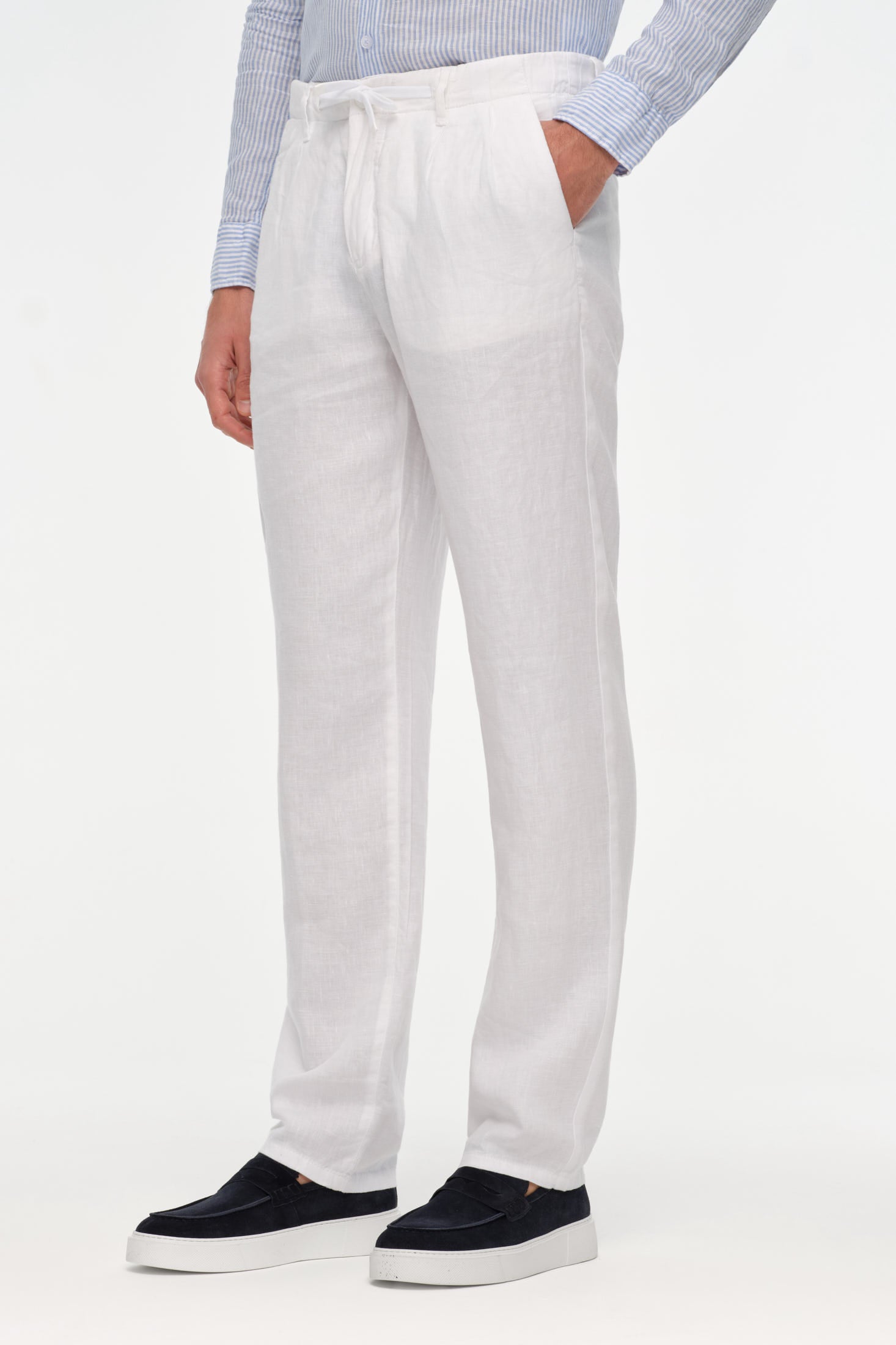 Premium Drawstring Pants in 100% Linen | Lightweight Summer Elegance – Model 1439