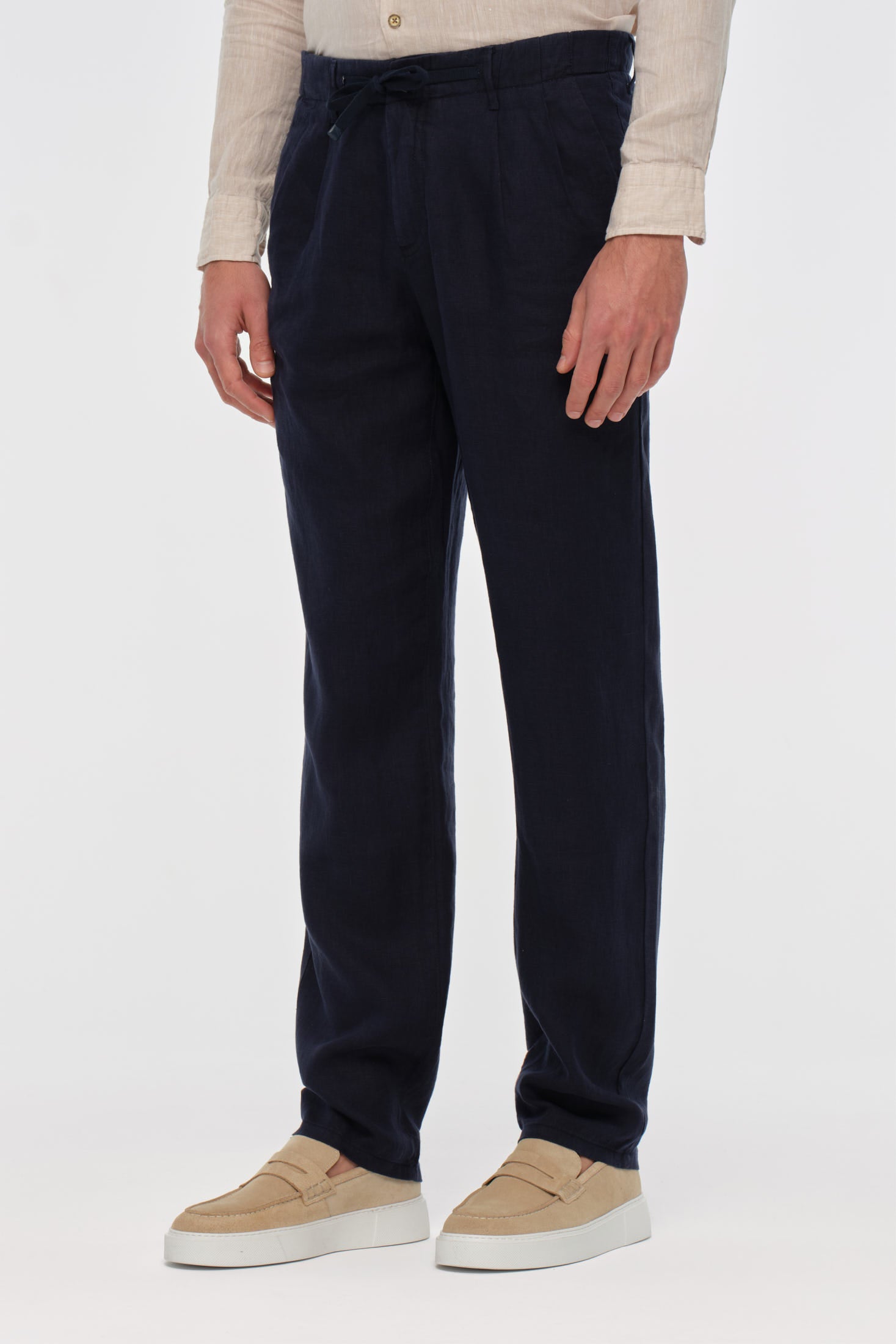 Premium Leinenhose mit Kordelzug aus 100% Leinen | Leichte Sommer-Eleganz – Modell 1439