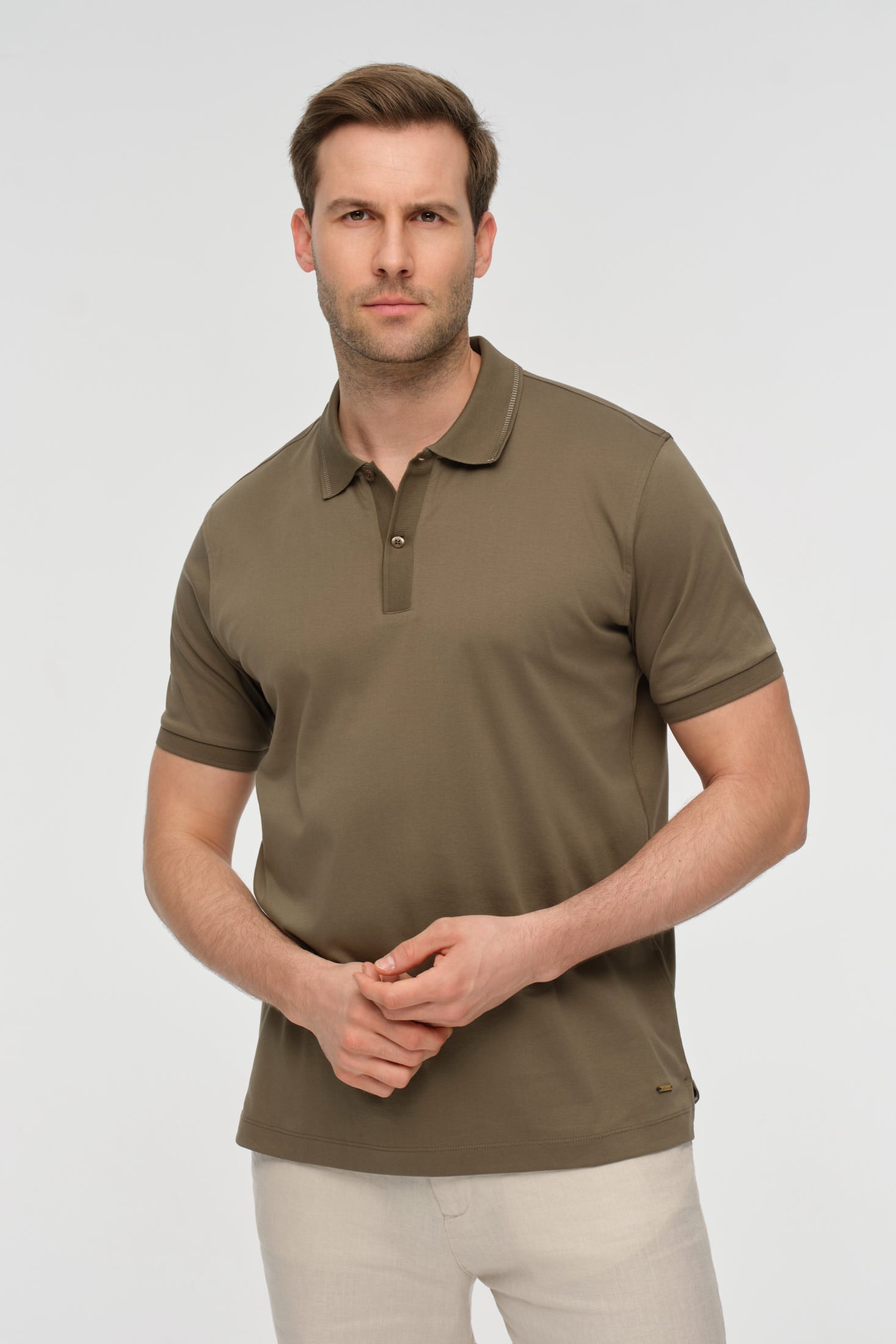 Mercerized Cotton Polo Shirt | Refined Everyday Essential – Model 8034