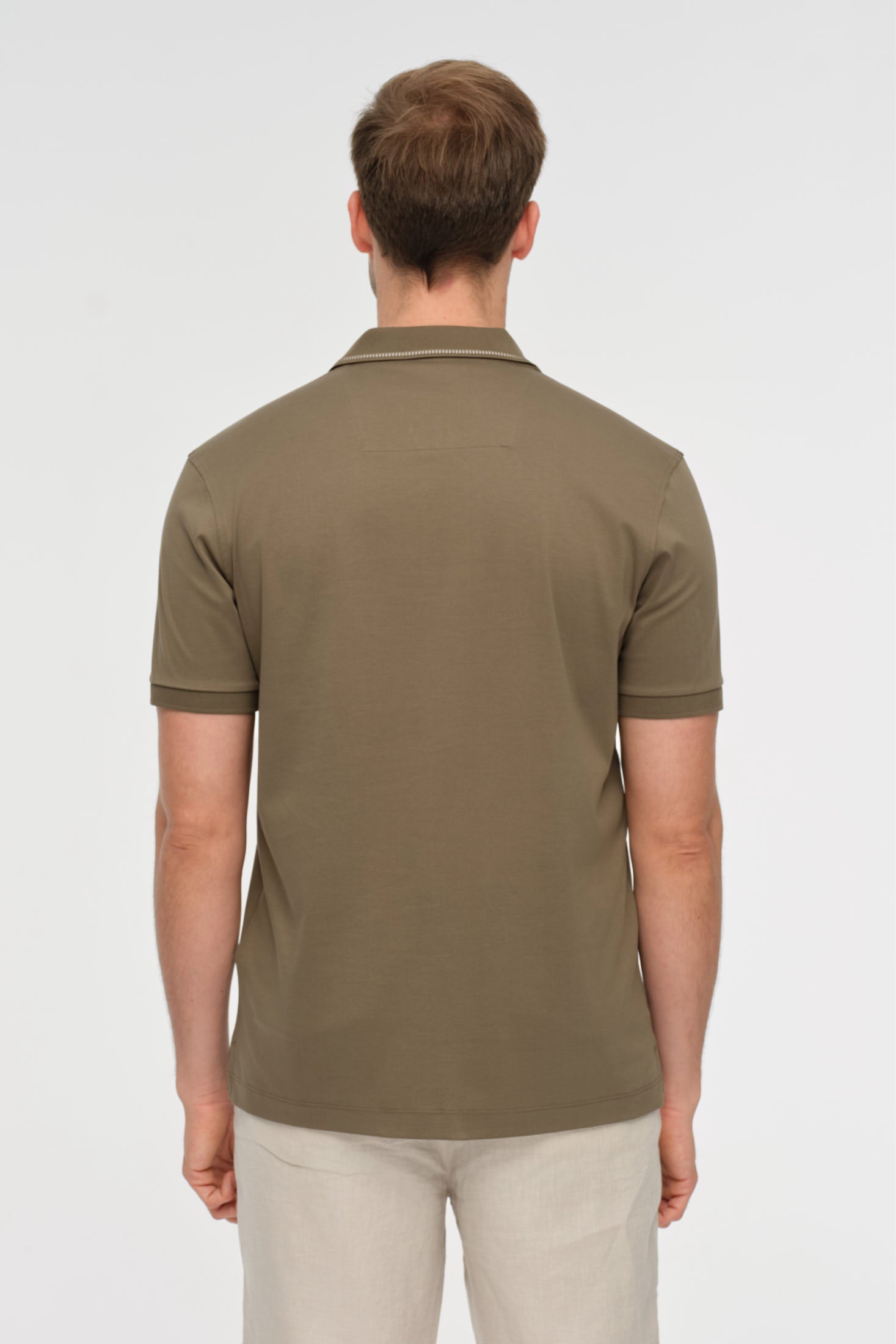 Mercerized Cotton Polo Shirt | Refined Everyday Essential – Model 8034