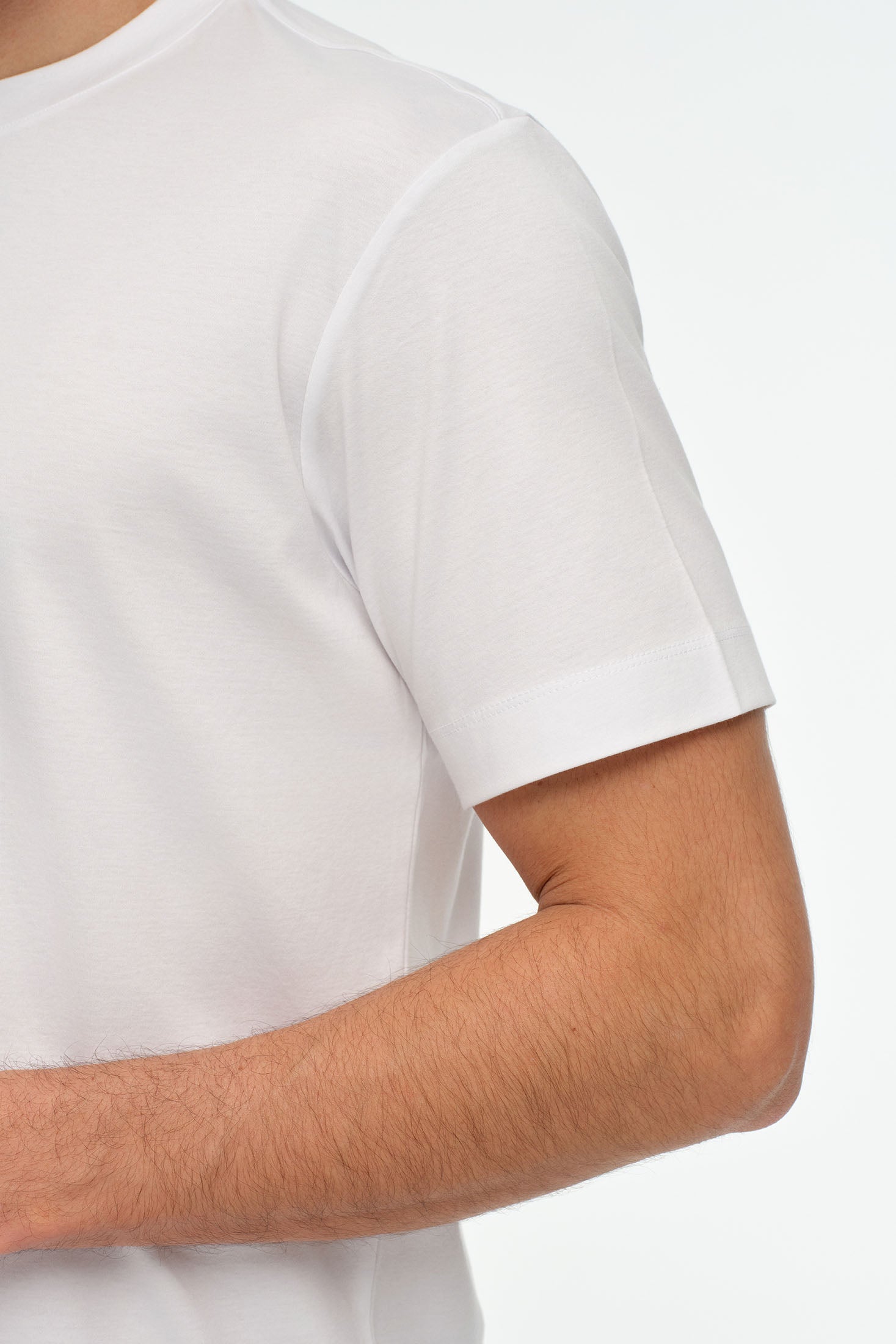 Herren Premium Basic T-Shirt aus merzerisierter Baumwolle – Slim Fit | Stil 8508