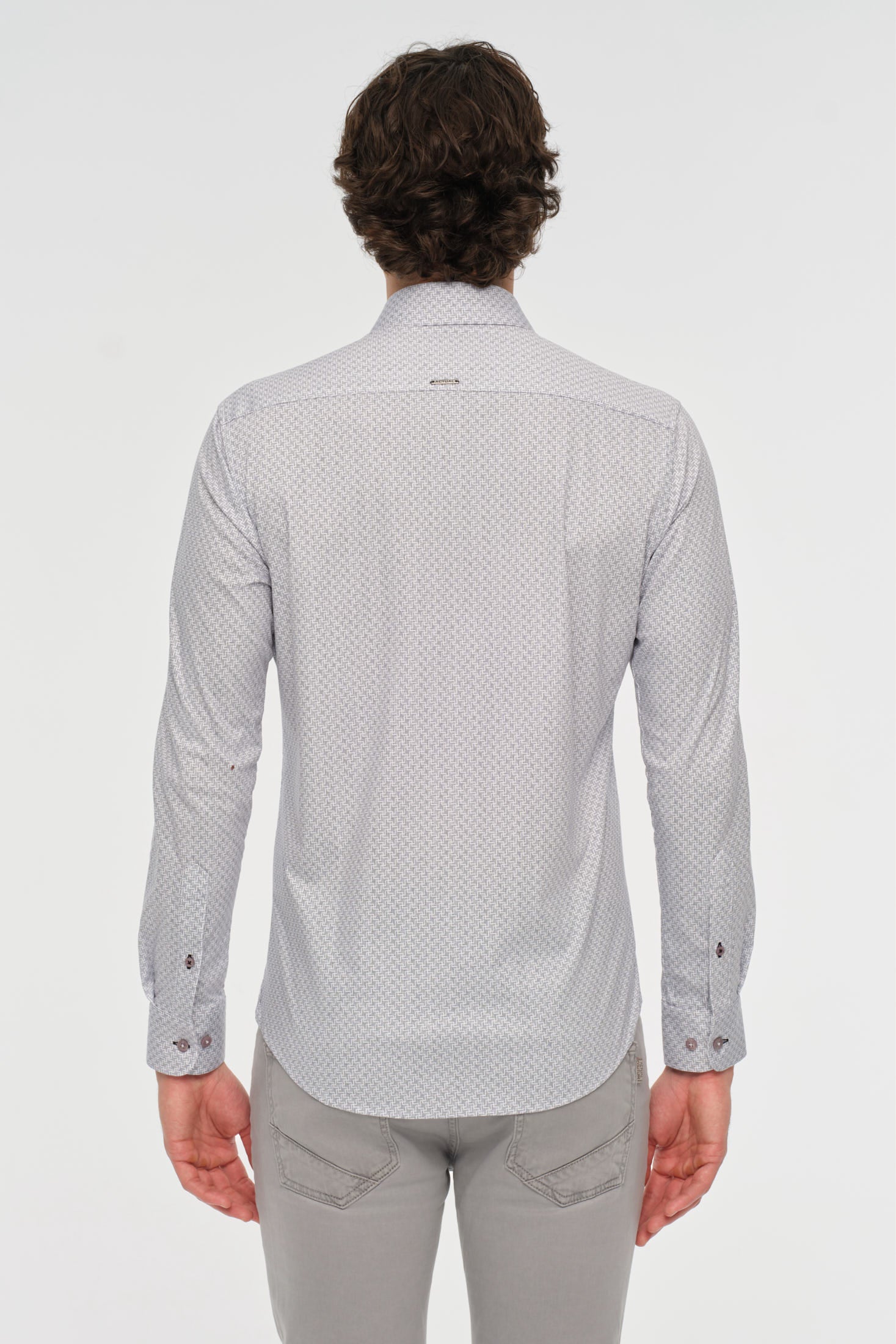 Bedrucktes Strick-Baumwollhemd | Weicher Griff Alltägliche Eleganz aus 100% Baumwolle – Modell 2031