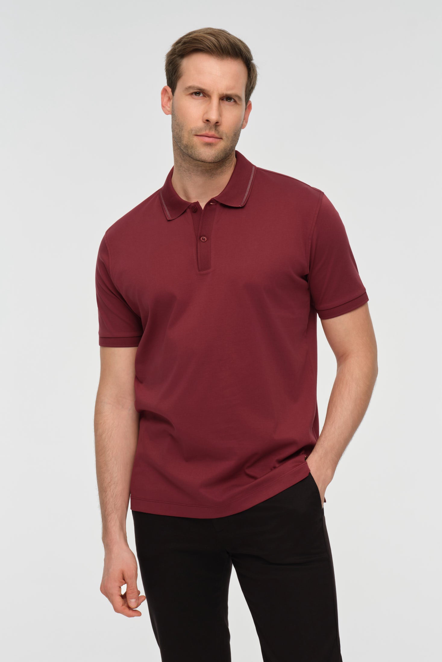 Mercerized Cotton Polo Shirt | Refined Everyday Essential – Model 8034