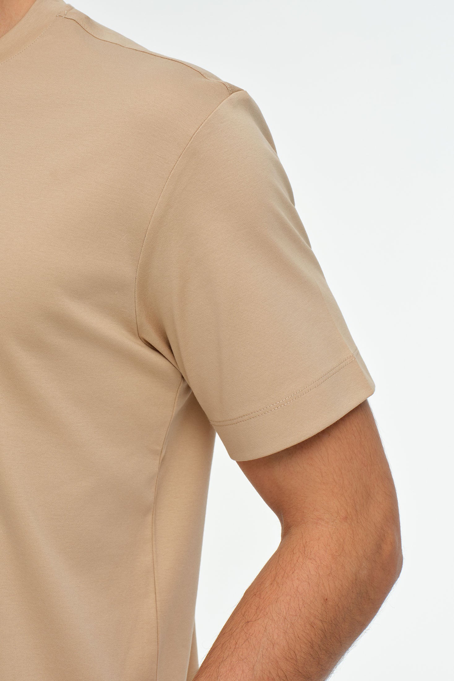 Herren Premium Basic T-Shirt aus merzerisierter Baumwolle – Slim Fit | Stil 8508