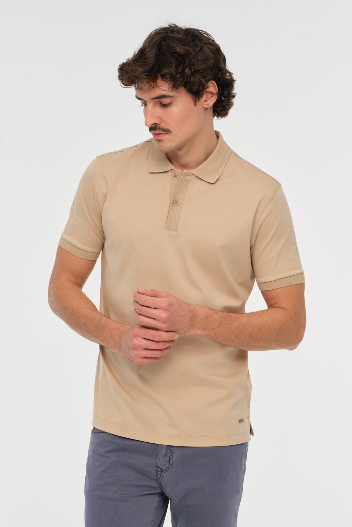 Mercerized Cotton Polo Shirt | Refined Everyday Essential – Model 8034